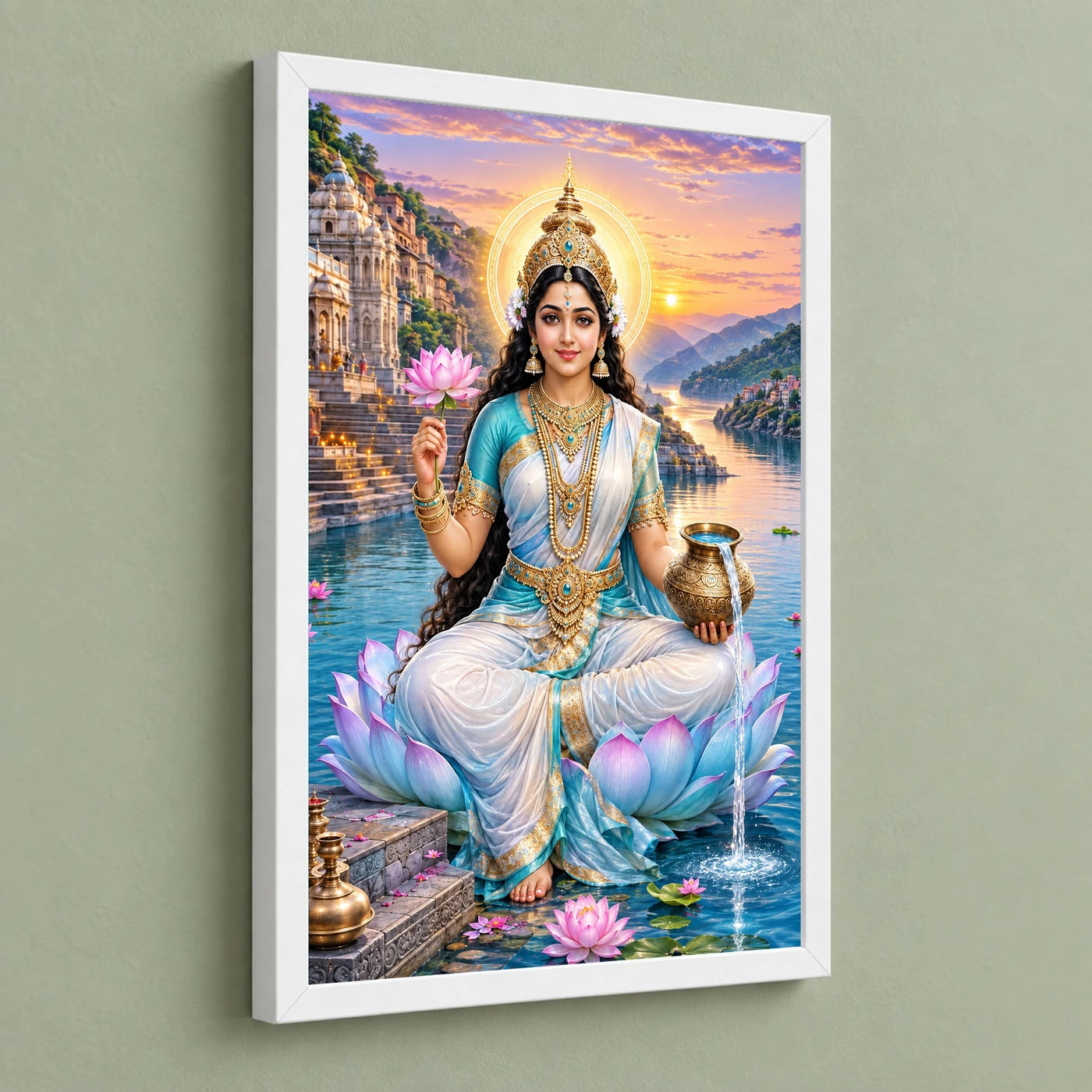 Narmada Maa River Blessings Photo Frame, view 5
