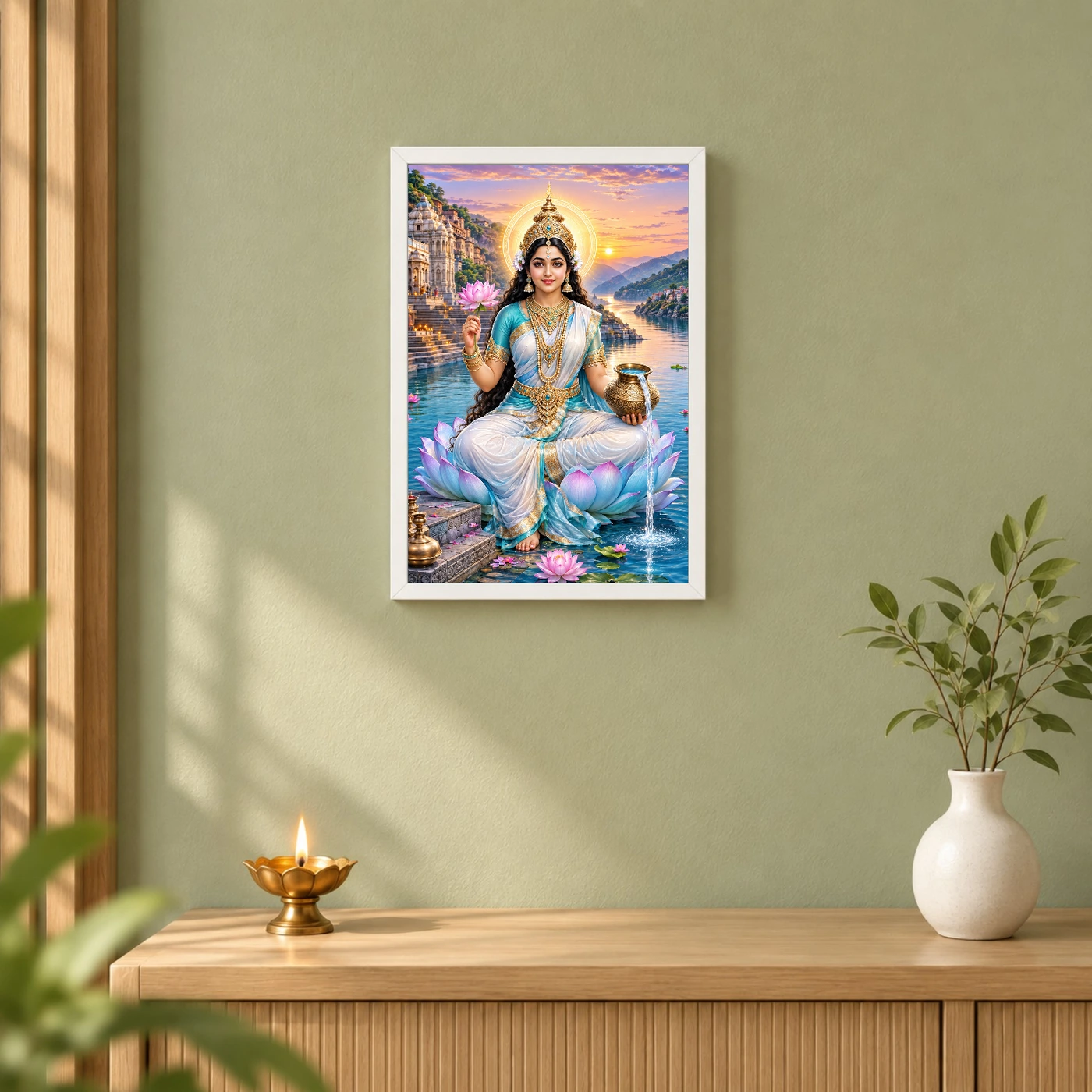 Narmada Maa River Blessings Photo Frame, view 6