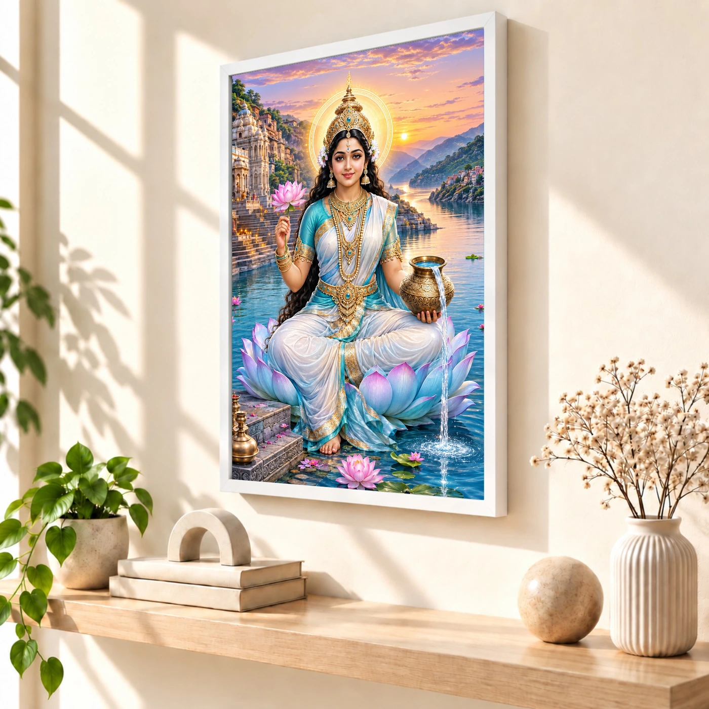 Narmada Maa River Blessings Photo Frame, view 7