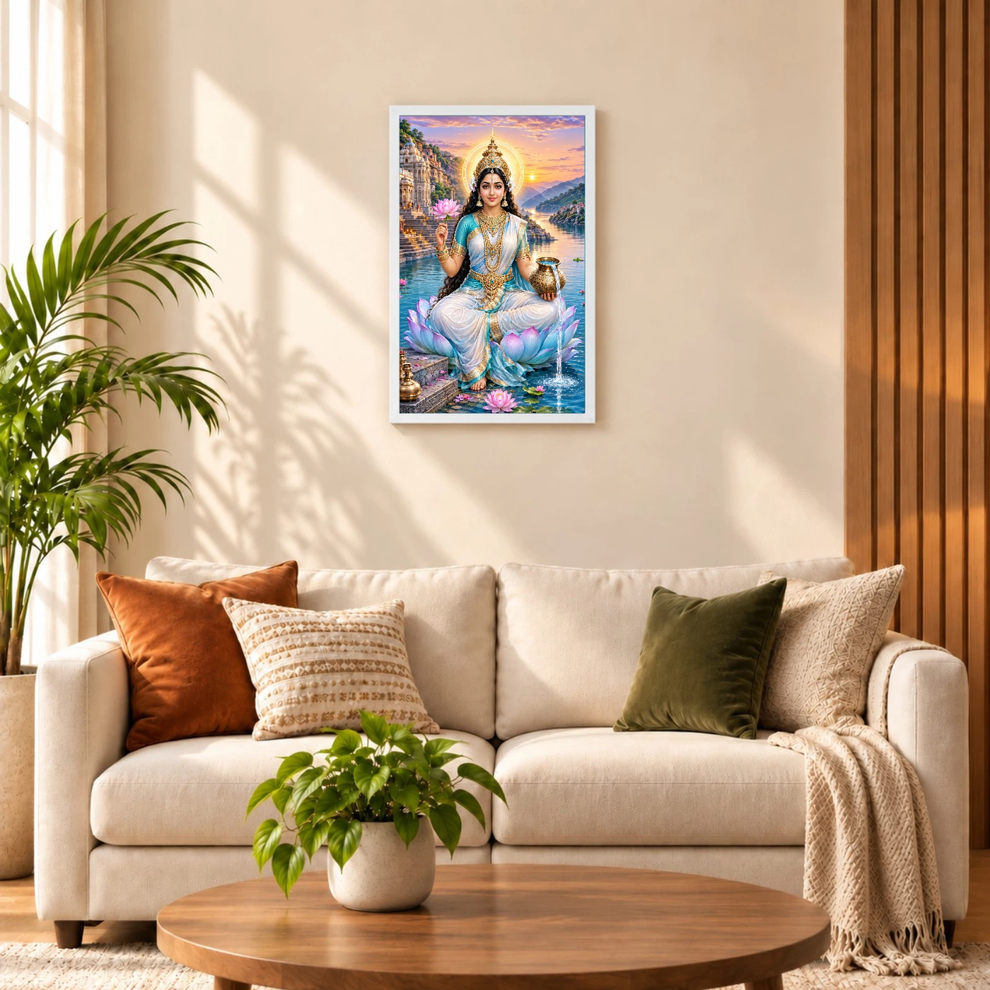 Narmada Maa River Blessings Photo Frame, view 9