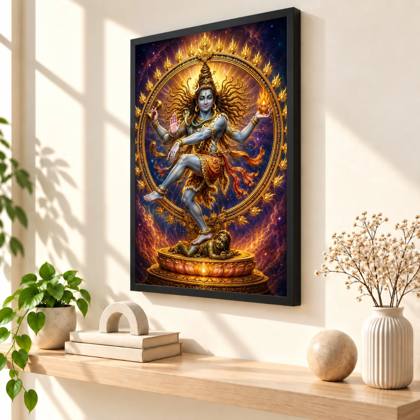 Nataraja Cosmic Celestial Aura Photo Frame, view 2