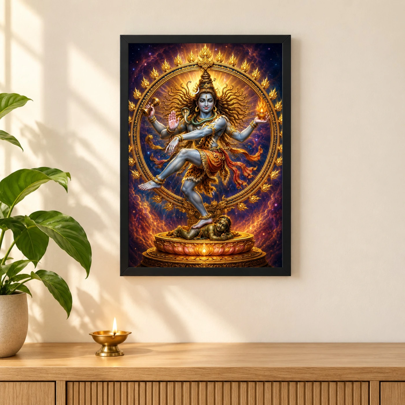 Nataraja Cosmic Celestial Aura Photo Frame, view 3