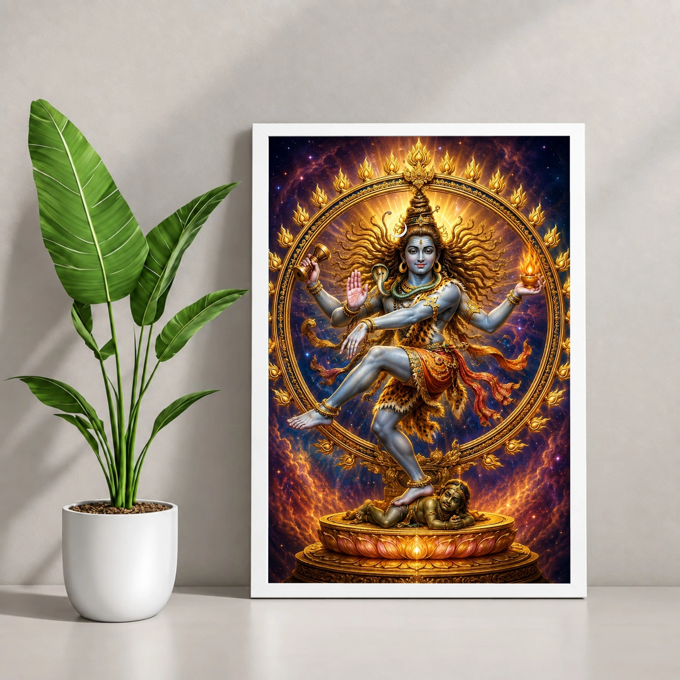 Nataraja Cosmic Celestial Aura Photo Frame, view 4