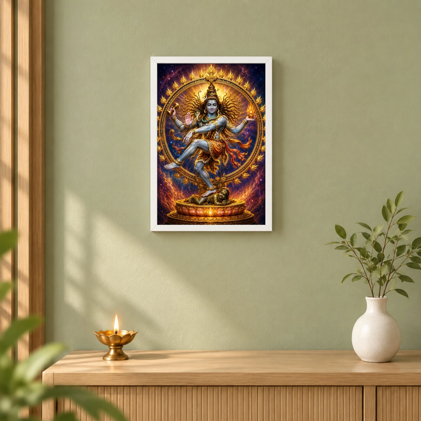 Nataraja Cosmic Celestial Aura Photo Frame, view 6
