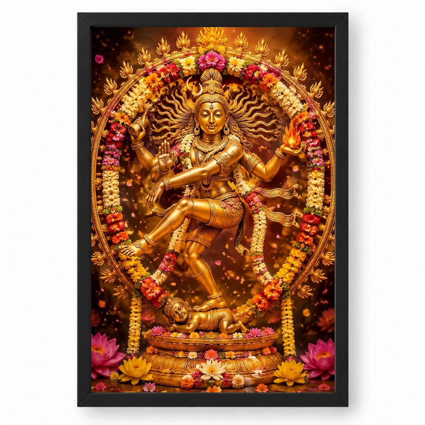 Nataraja Grand Festival Flower Decoration Photo Frame
