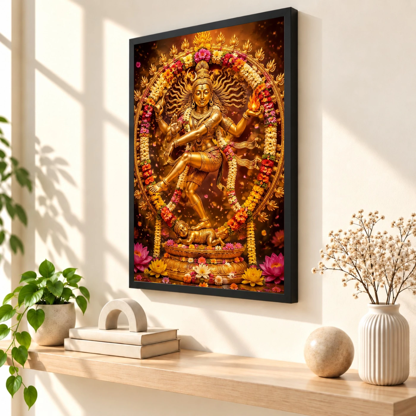 Nataraja Grand Festival Flower Decoration Photo Frame, view 2