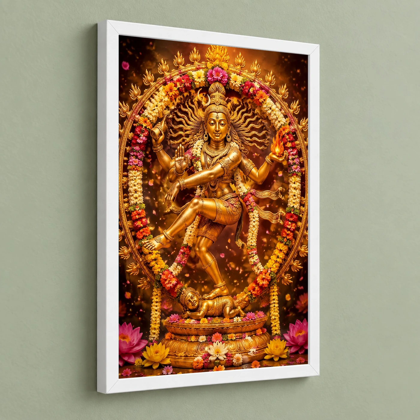 Nataraja Grand Festival Flower Decoration Photo Frame, view 5
