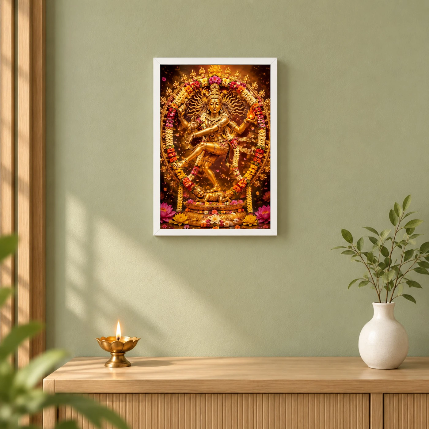 Nataraja Grand Festival Flower Decoration Photo Frame, view 6