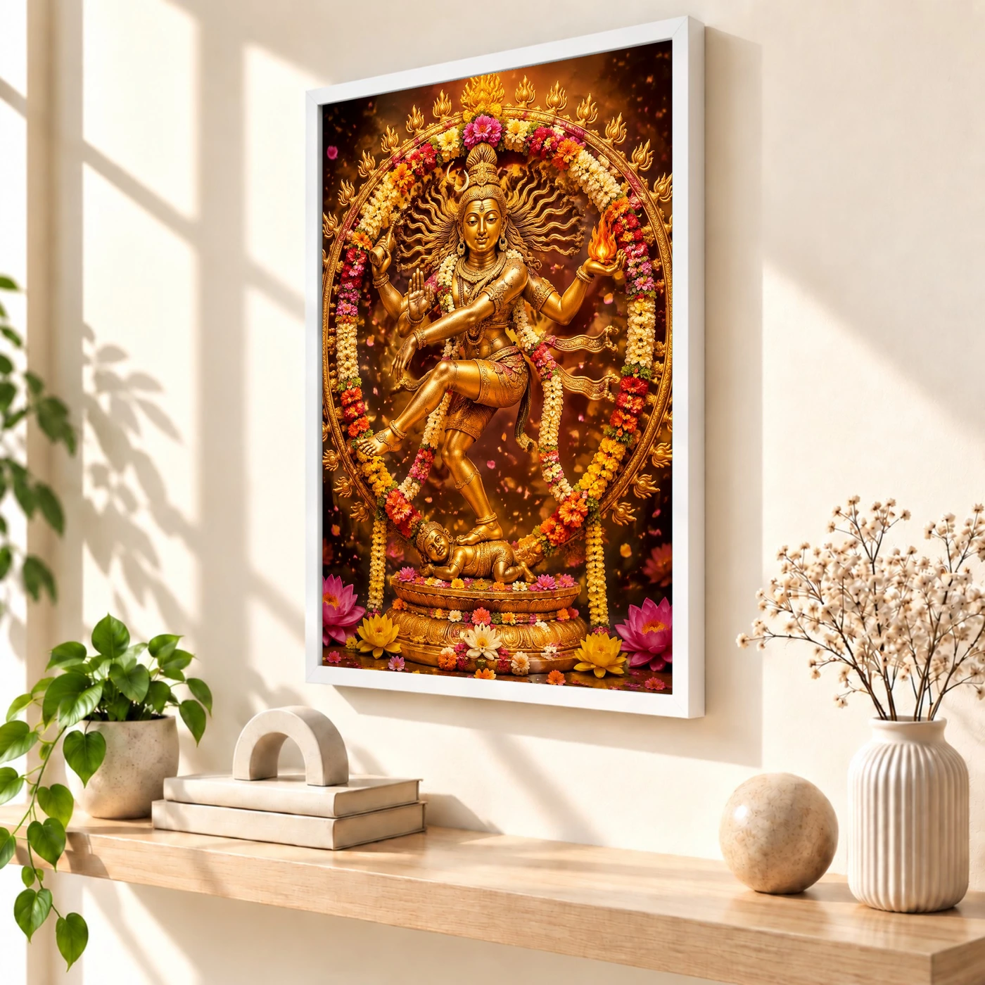 Nataraja Grand Festival Flower Decoration Photo Frame, view 7