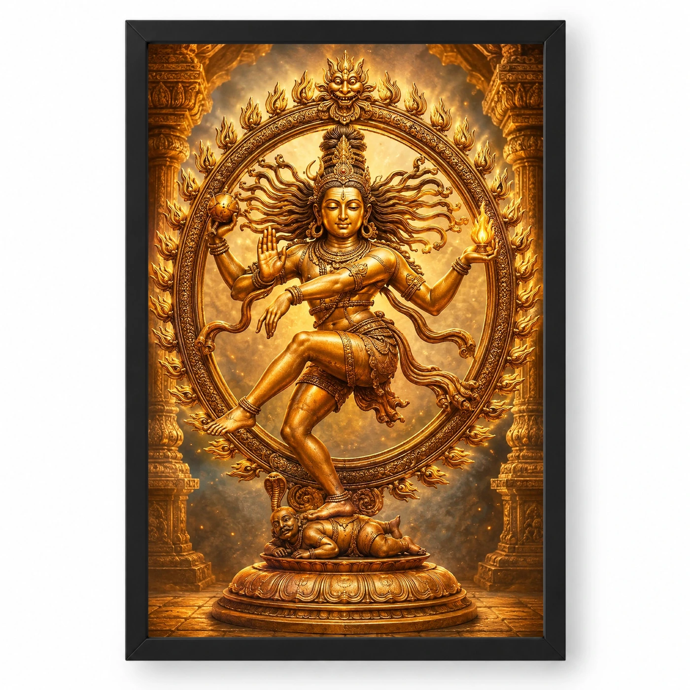 Nataraja Heritage Temple Architecture Backdrop Photo Frame