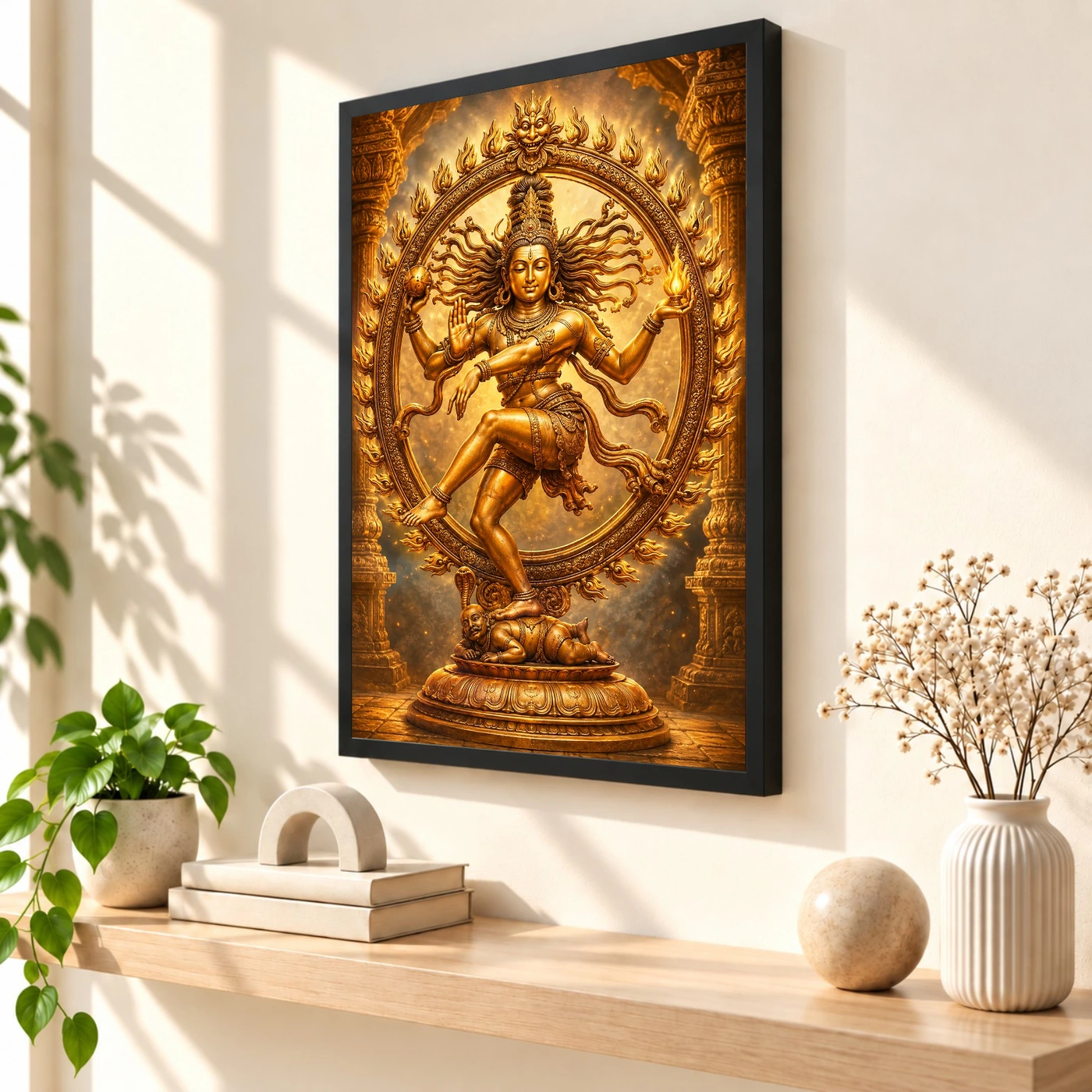 Nataraja Heritage Temple Architecture Backdrop Photo Frame, view 2