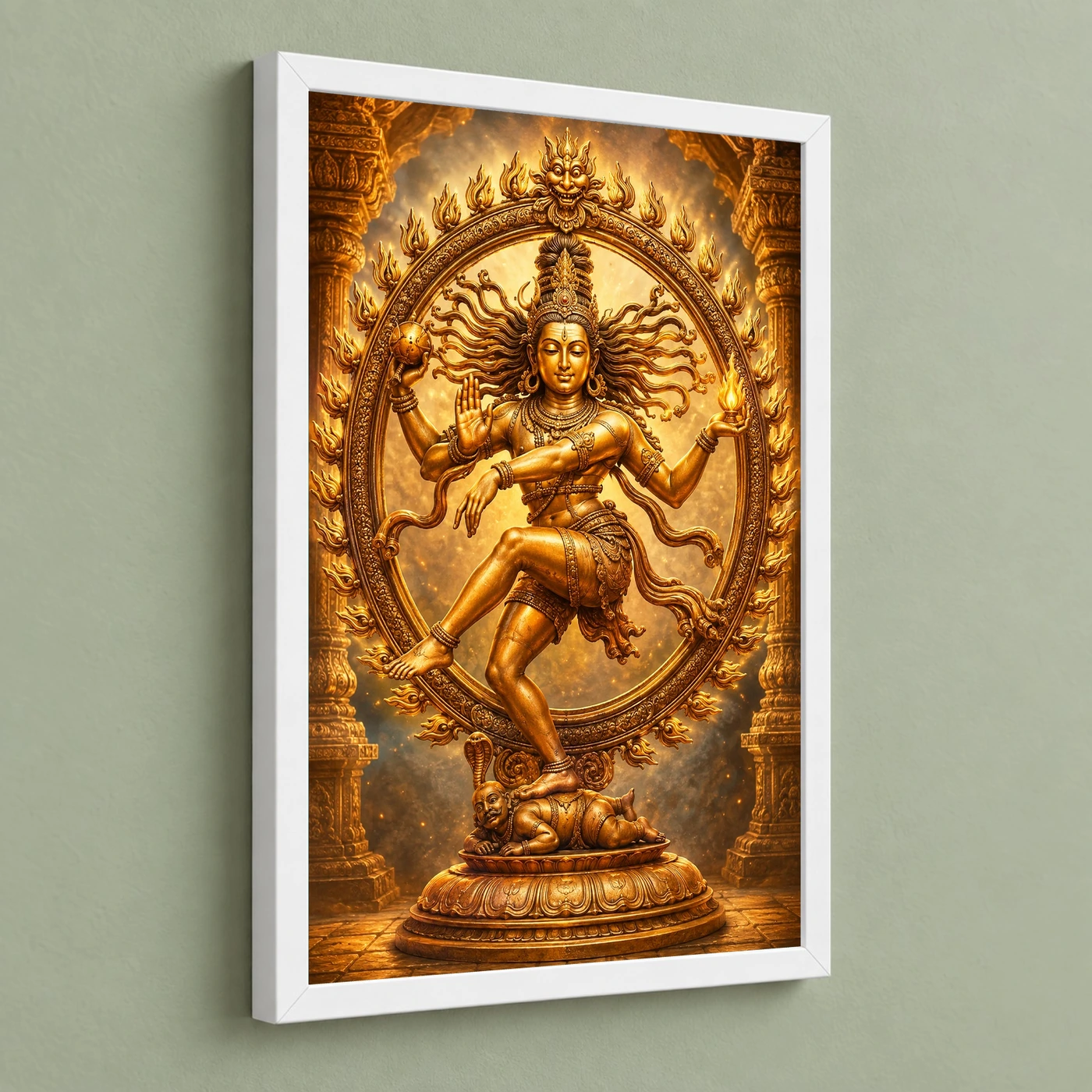 Nataraja Heritage Temple Architecture Backdrop Photo Frame, view 5