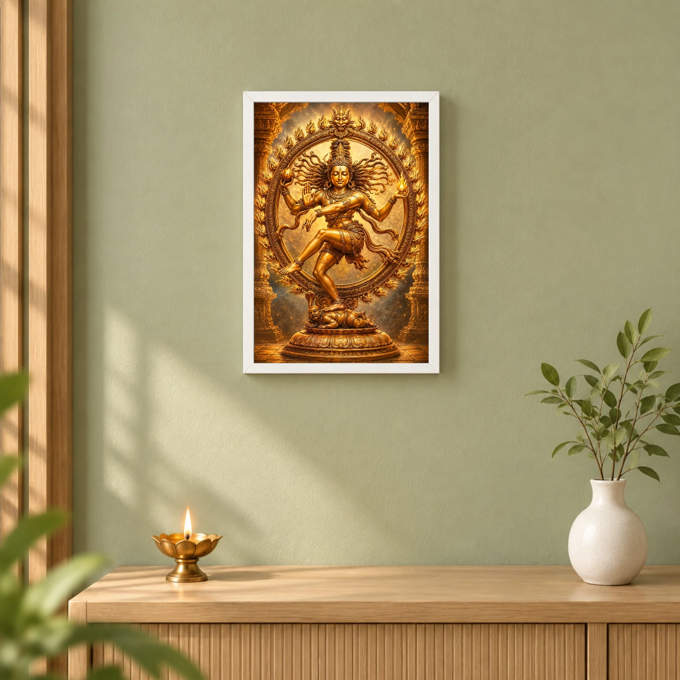 Nataraja Heritage Temple Architecture Backdrop Photo Frame, view 6