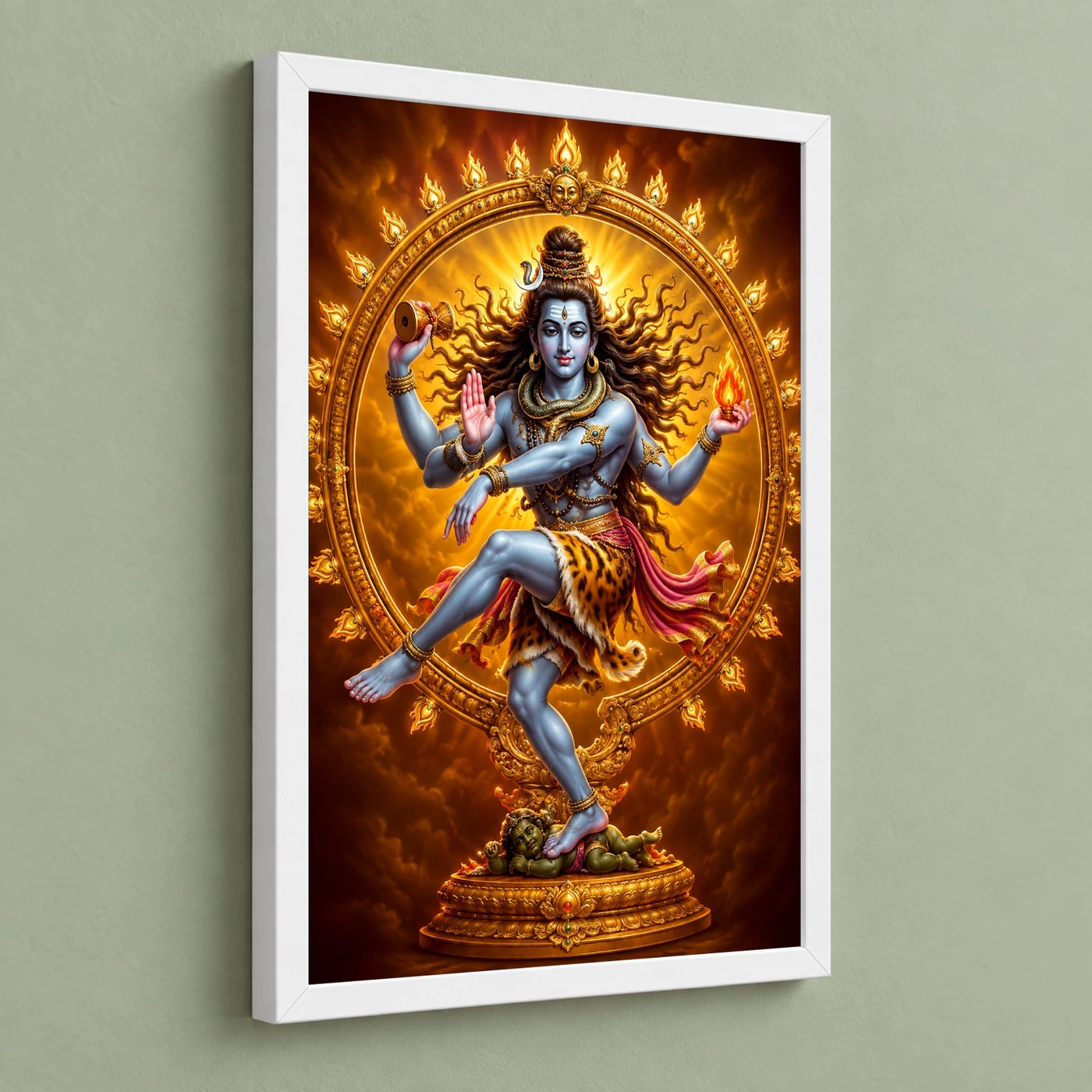 Nataraja Peaceful Home Mandir Composition Photo Frame, view 5