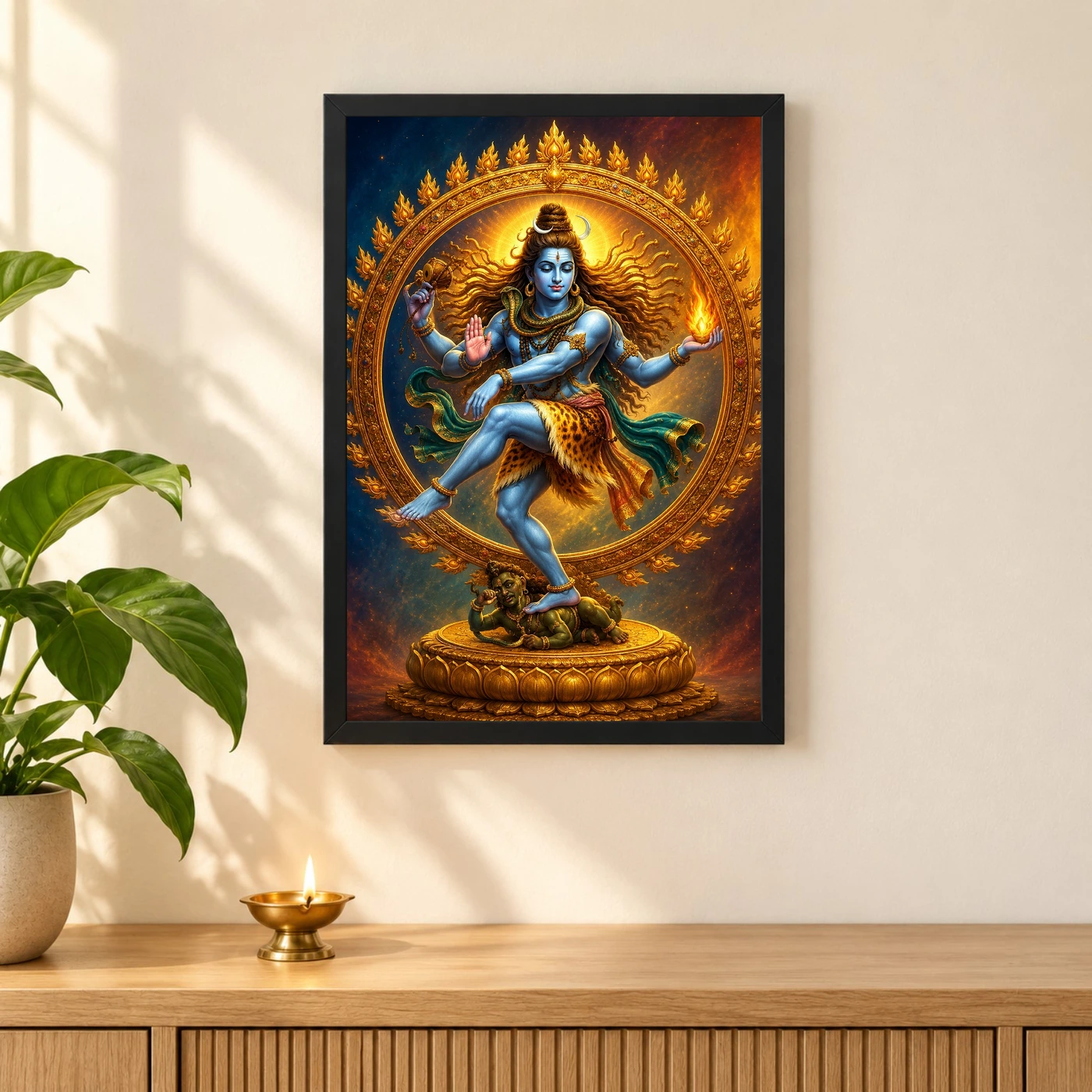 Nataraja Royal Jewel-Toned Portrait Photo Frame, view 3