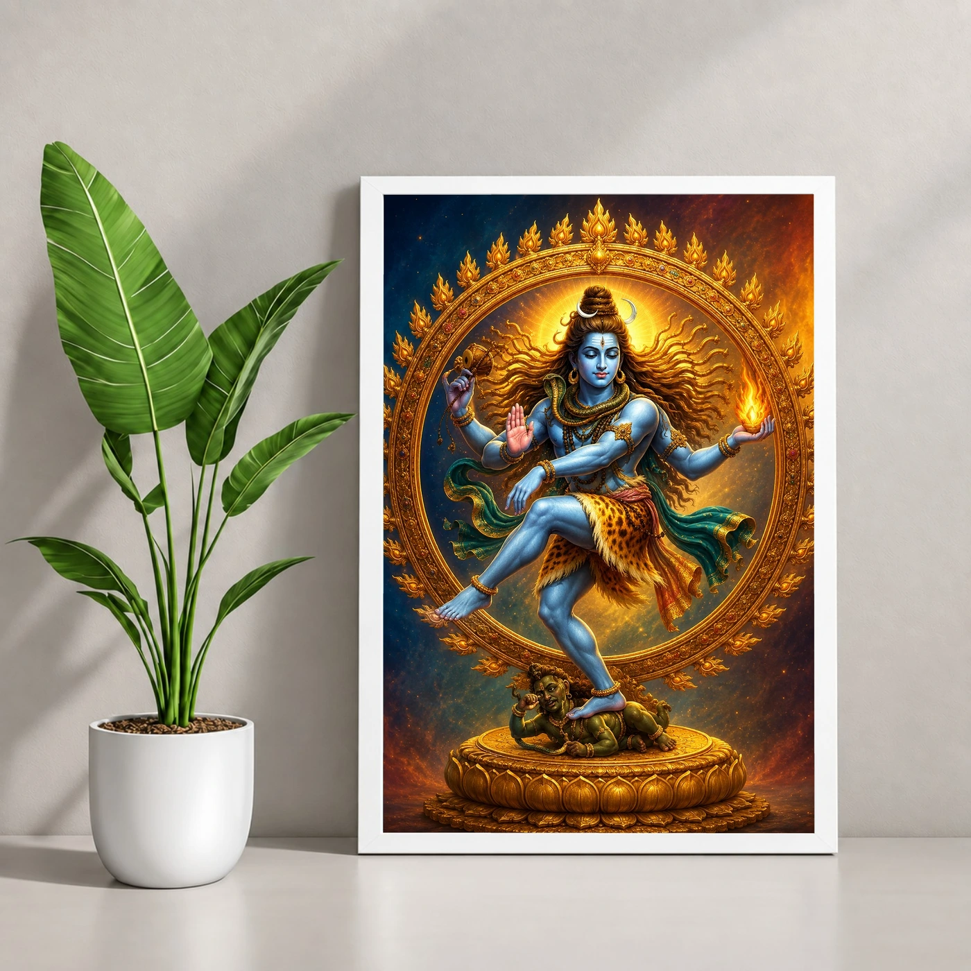 Nataraja Royal Jewel-Toned Portrait Photo Frame, view 4