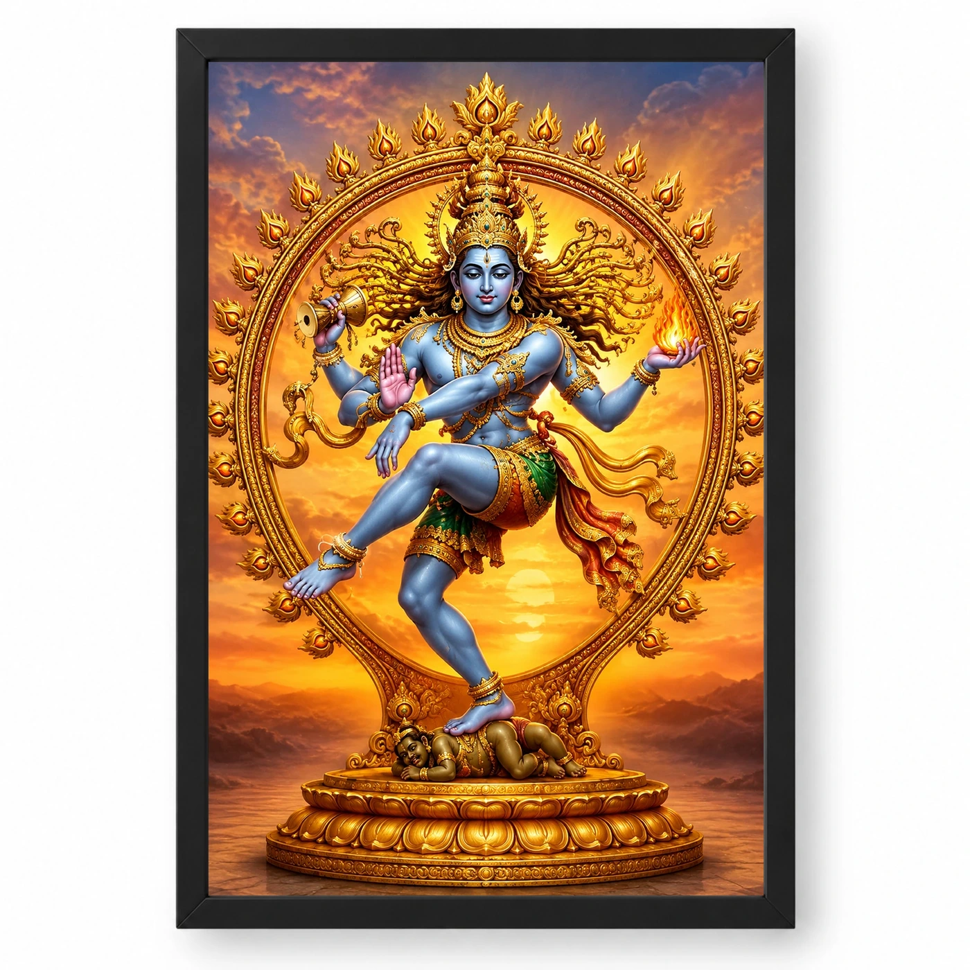 Nataraja Serene Sunrise Blessing Photo Frame