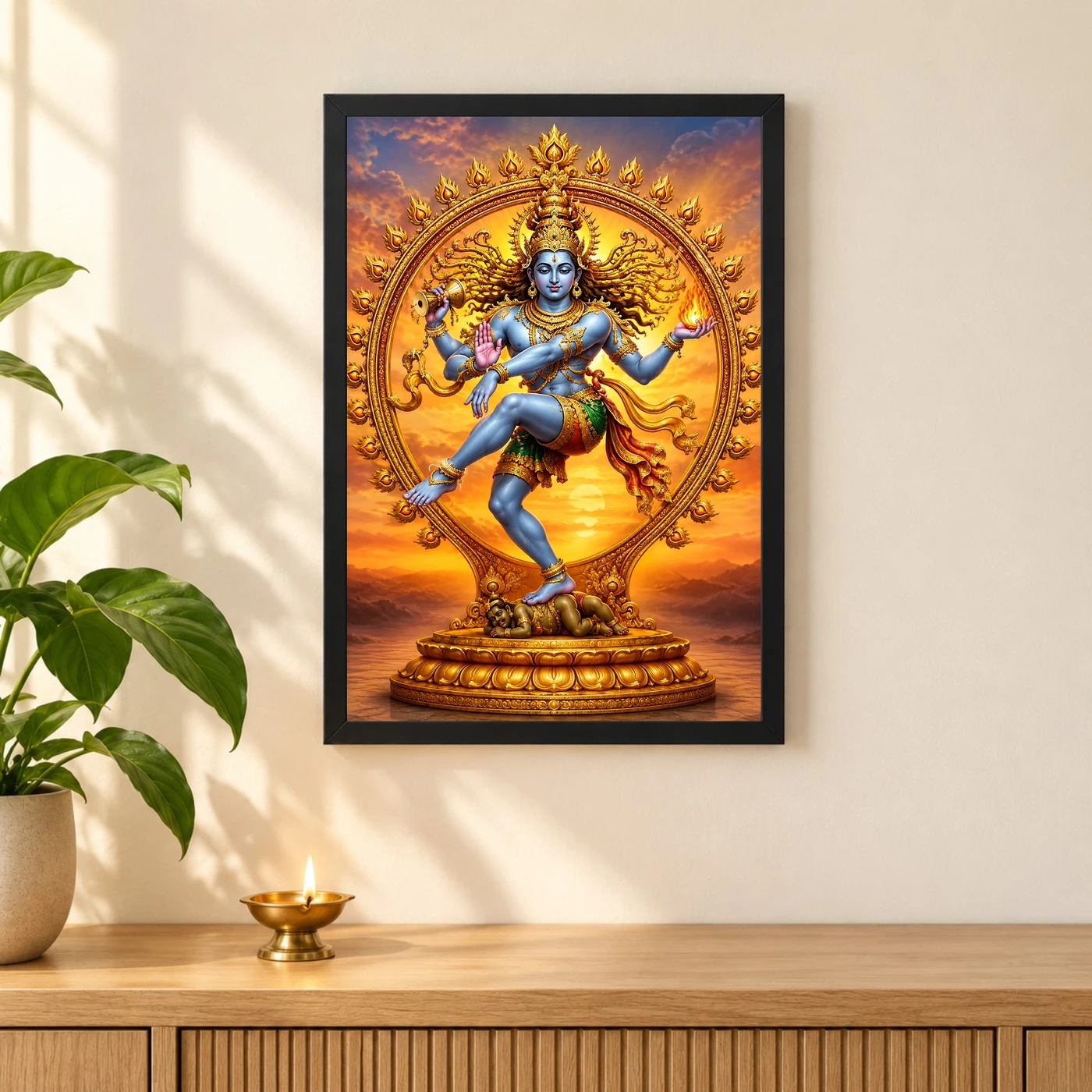 Nataraja Serene Sunrise Blessing Photo Frame, view 3
