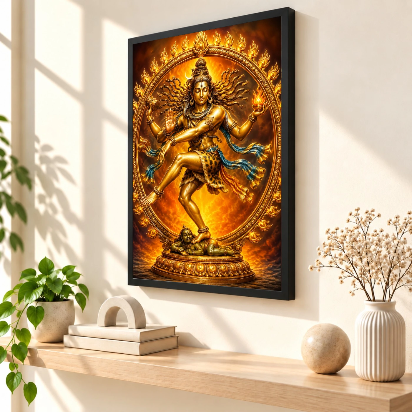 Nataraja Vivid Premium Spiritual Poster Art Photo Frame, view 2