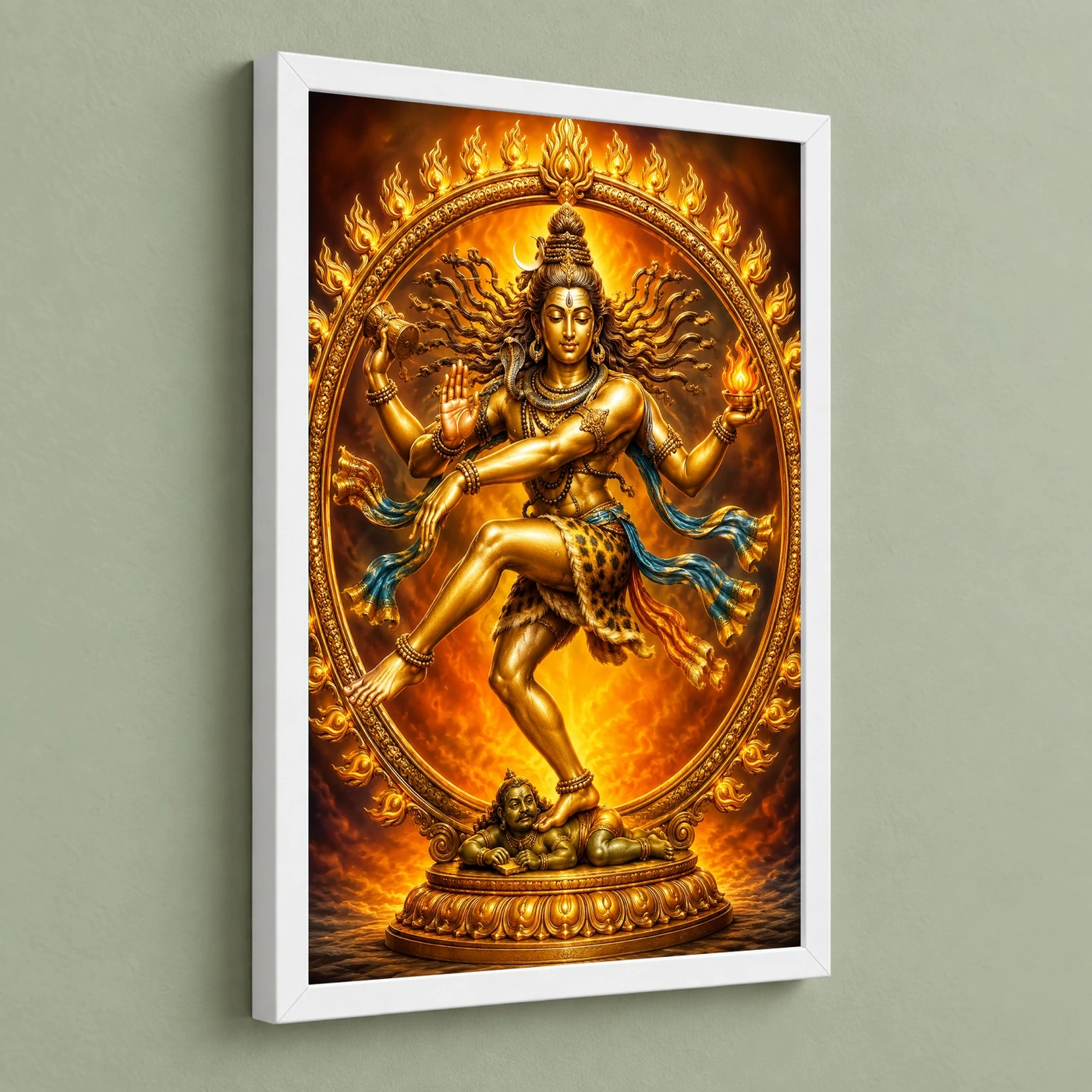 Nataraja Vivid Premium Spiritual Poster Art Photo Frame, view 5