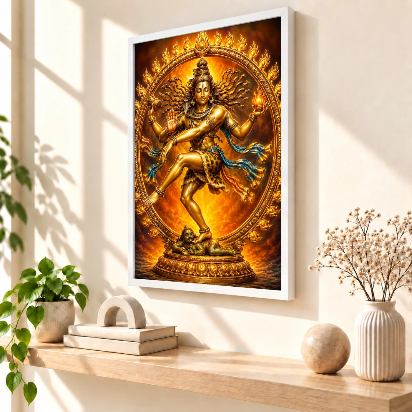 Nataraja Vivid Premium Spiritual Poster Art Photo Frame, view 7