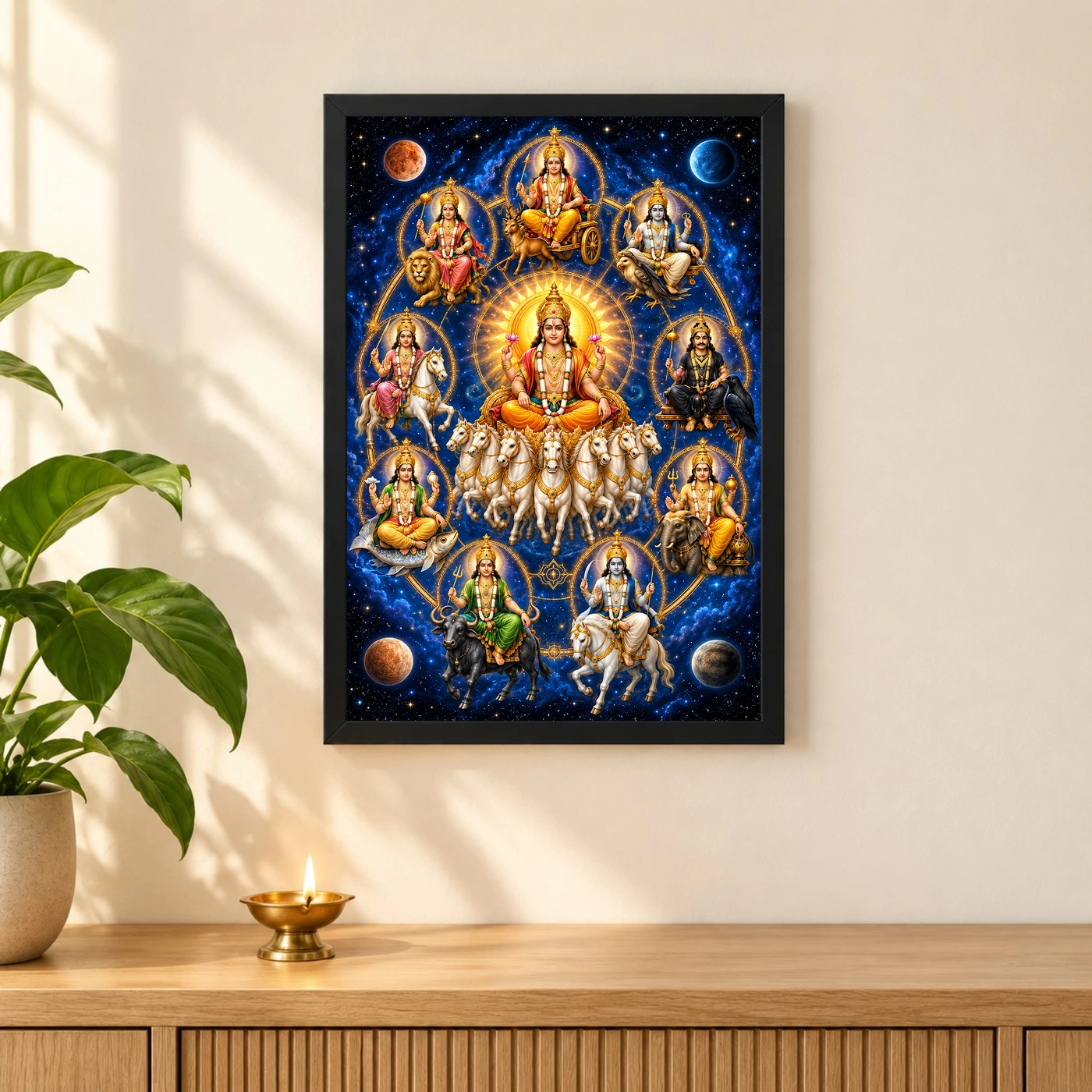 Navagraha Cosmic Mandala Photo Frame, view 3