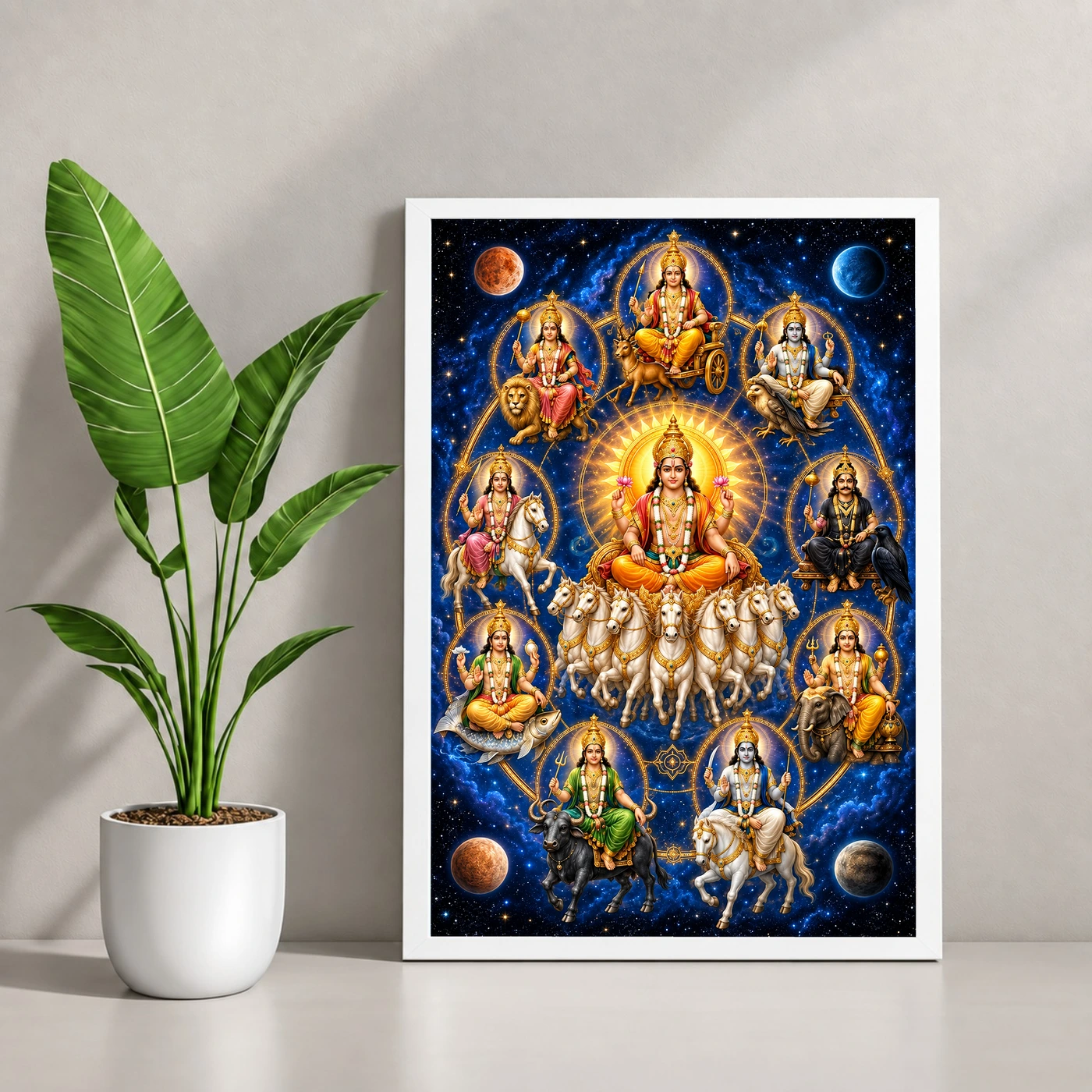 Navagraha Cosmic Mandala Photo Frame, view 4
