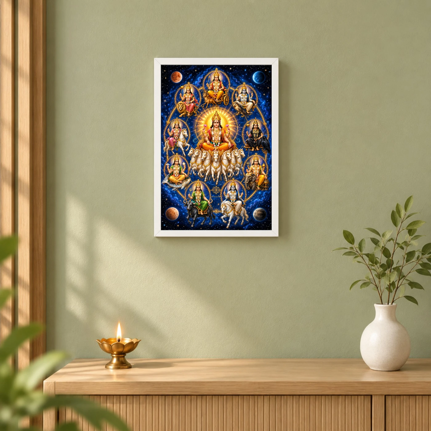 Navagraha Cosmic Mandala Photo Frame, view 6