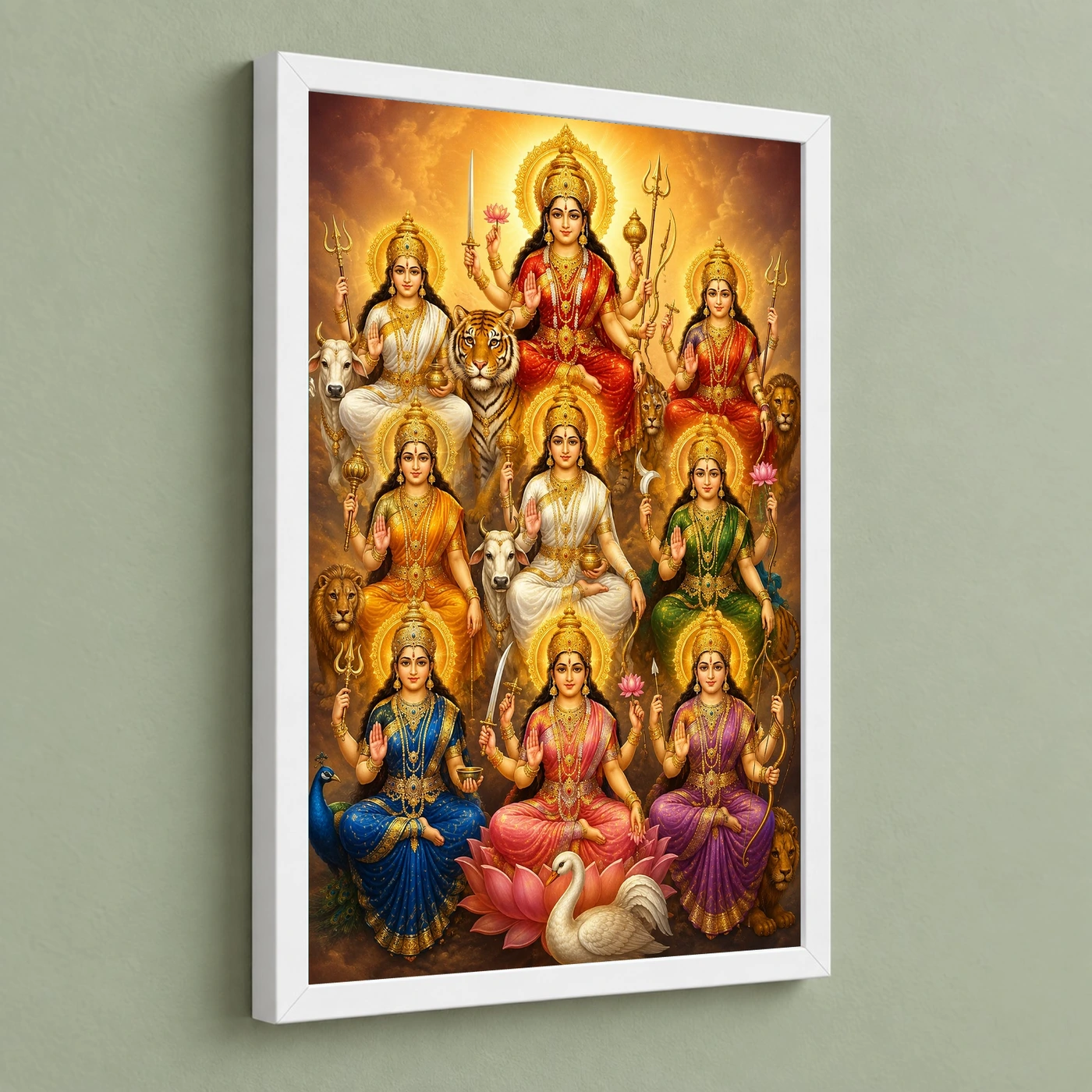 Navdurga Royal Jewel-Toned Portrait Photo Frame, view 5