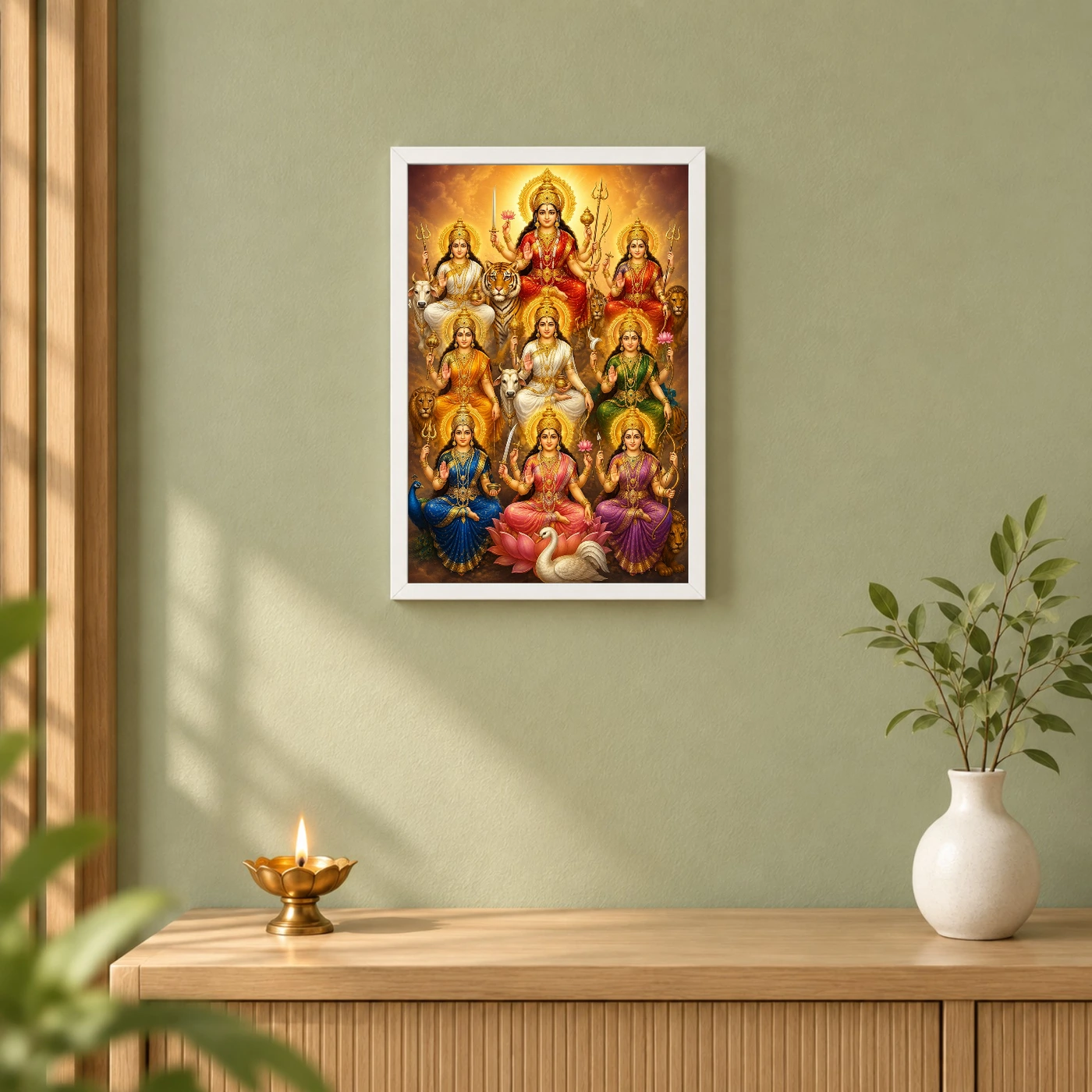 Navdurga Royal Jewel-Toned Portrait Photo Frame, view 6