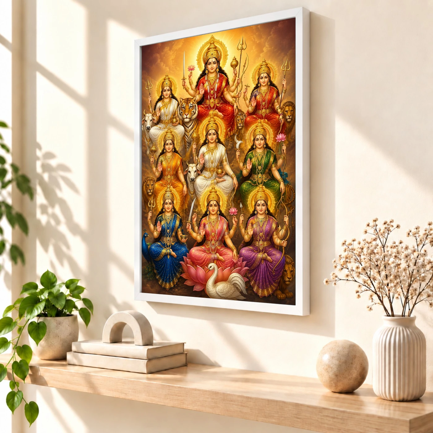 Navdurga Royal Jewel-Toned Portrait Photo Frame, view 7