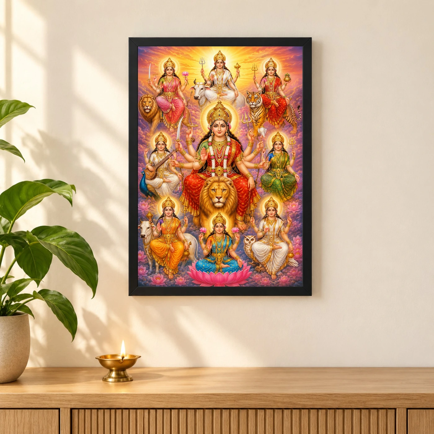 Navdurga Serene Sunrise Blessing Photo Frame, view 3
