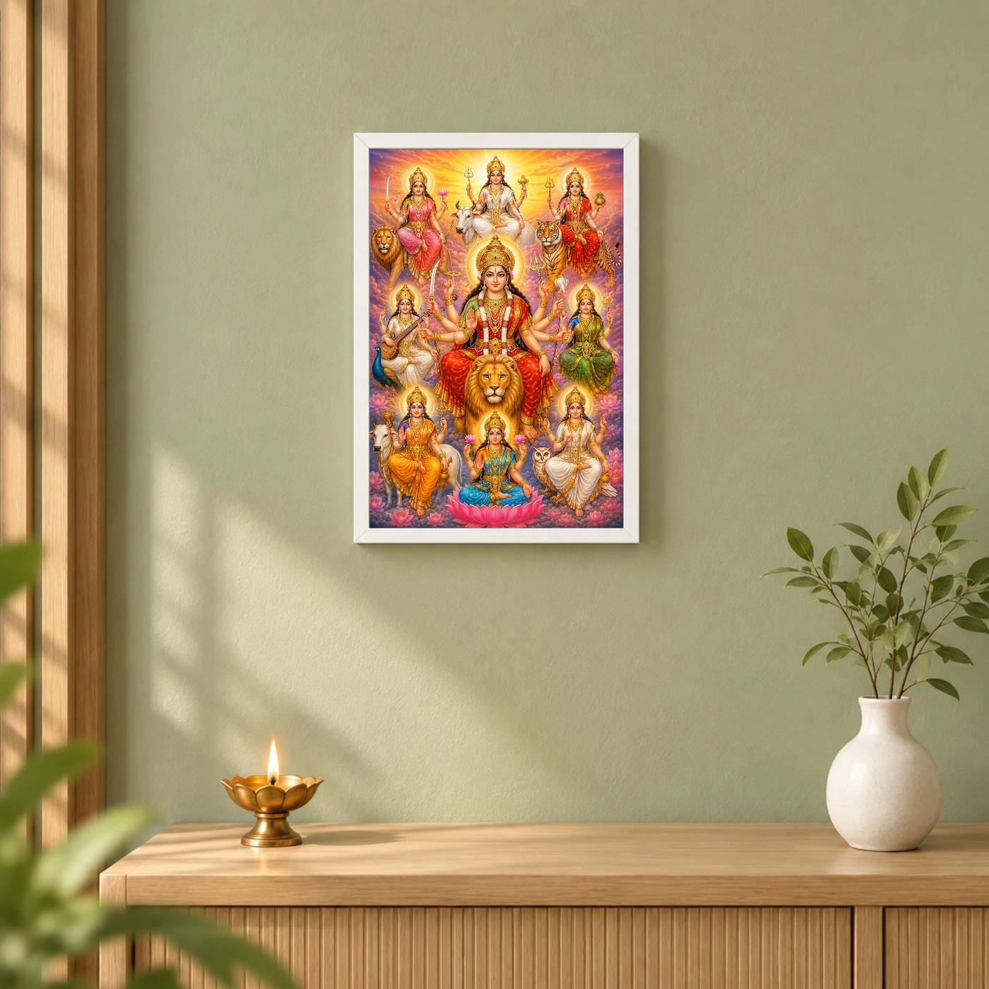 Navdurga Serene Sunrise Blessing Photo Frame, view 6