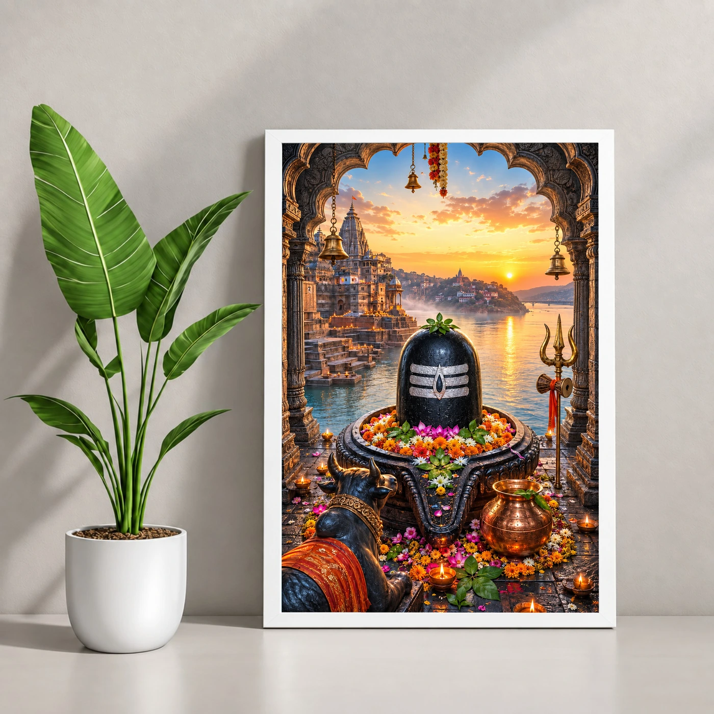 Omkareshwar Jyotirlinga Narmada Darshan Photo Frame, view 4