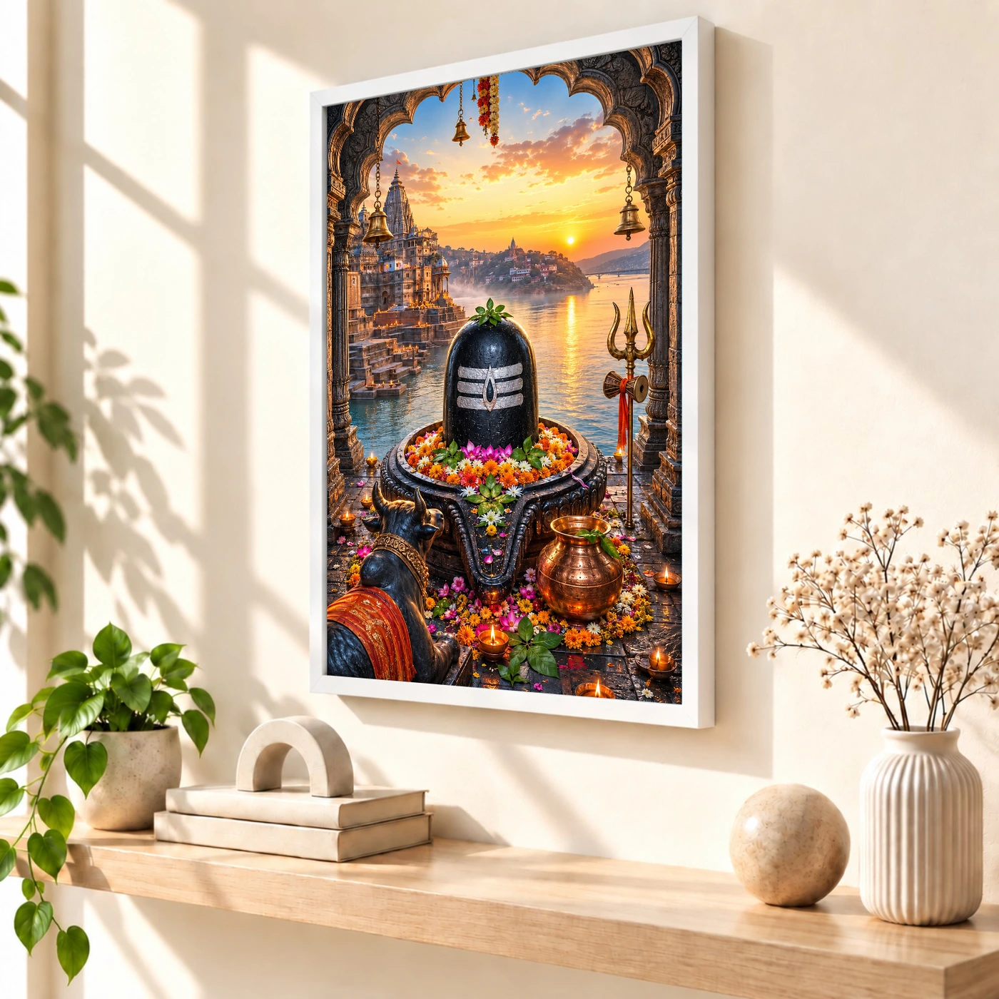Omkareshwar Jyotirlinga Narmada Darshan Photo Frame, view 7