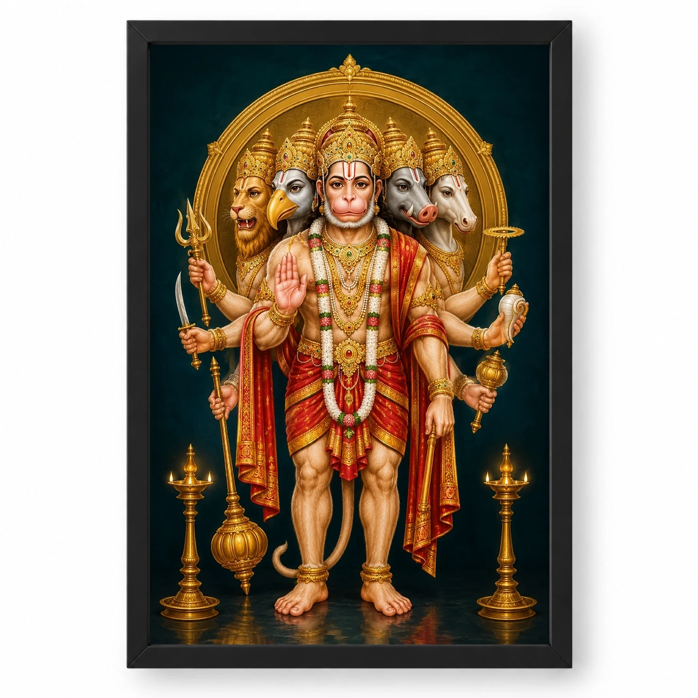 Panchmukhi Hanuman — Vastu Entrance Frame