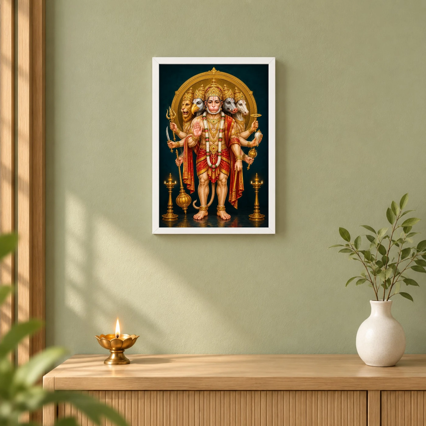 Panchmukhi Hanuman — Vastu Entrance Frame, view 6