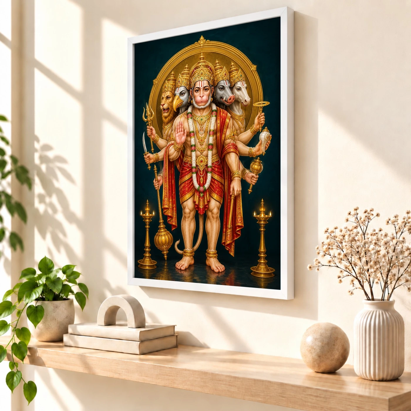 Panchmukhi Hanuman — Vastu Entrance Frame, view 7