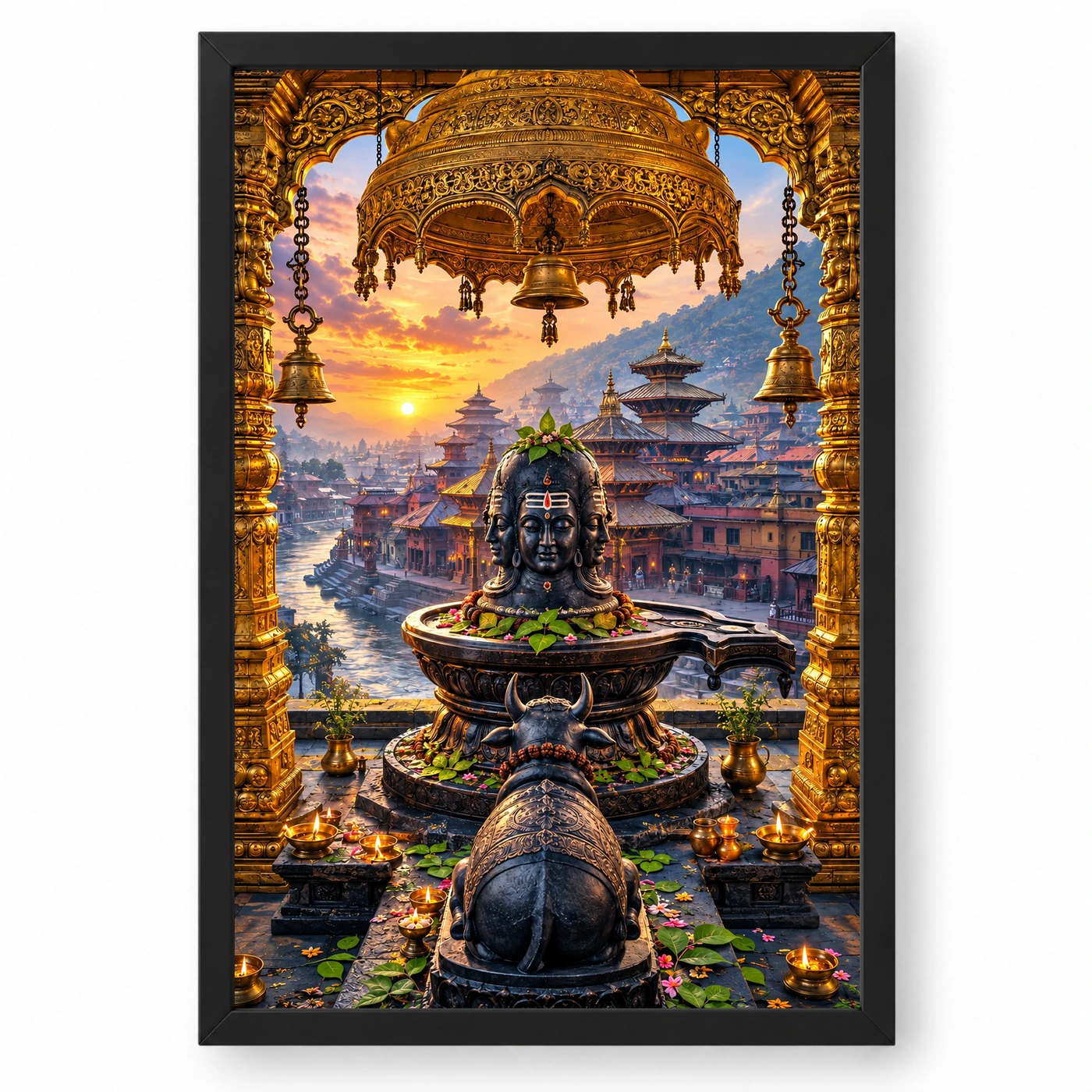 Pashupatinath Bagmati Golden Temple Photo Frame