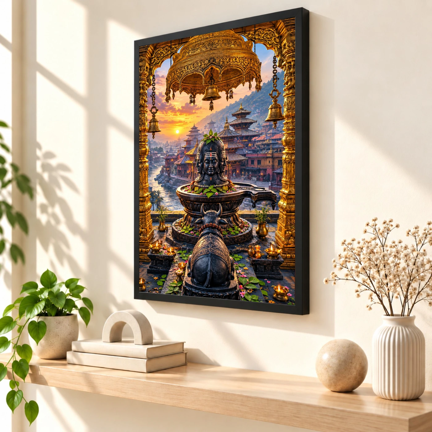 Pashupatinath Bagmati Golden Temple Photo Frame, view 2