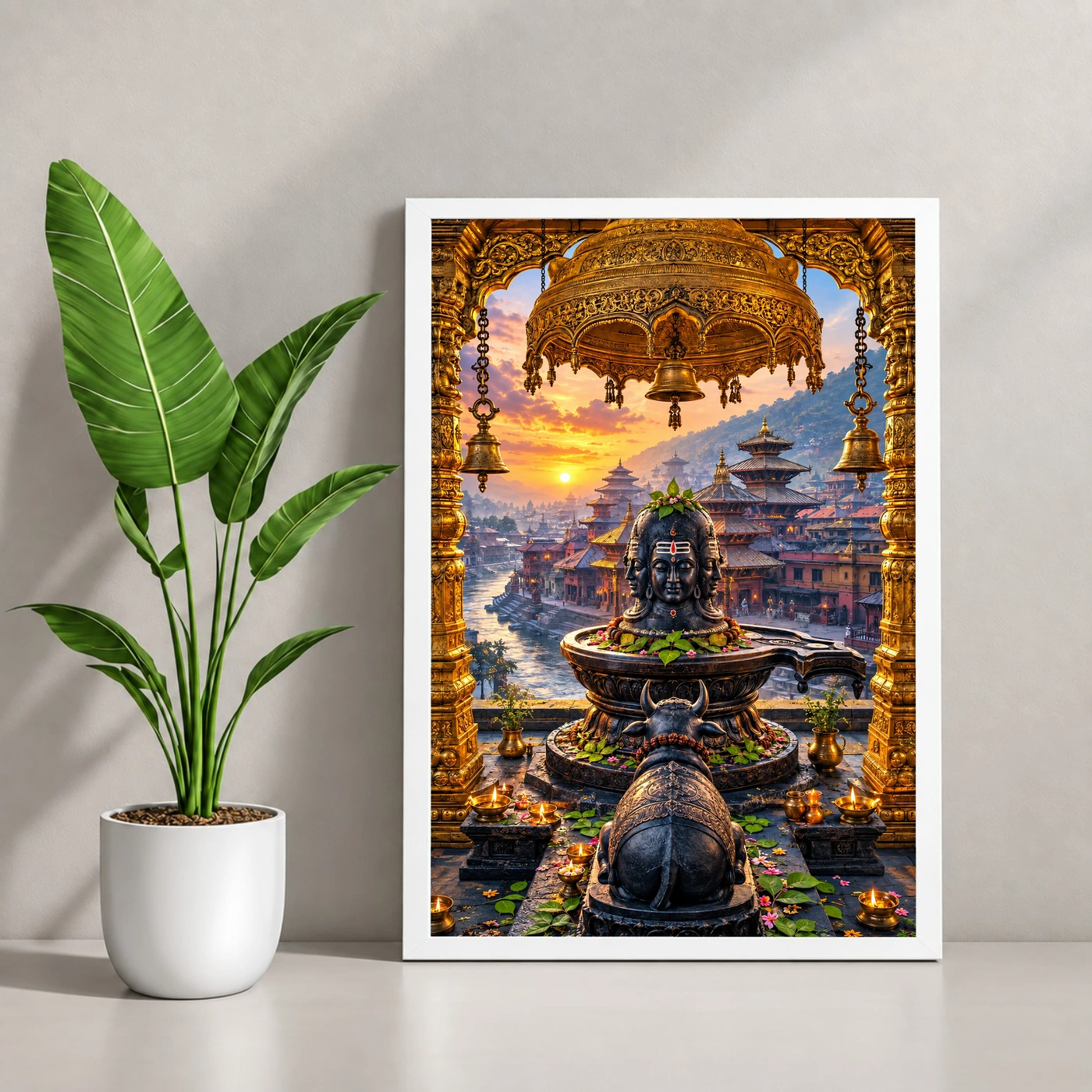 Pashupatinath Bagmati Golden Temple Photo Frame, view 4