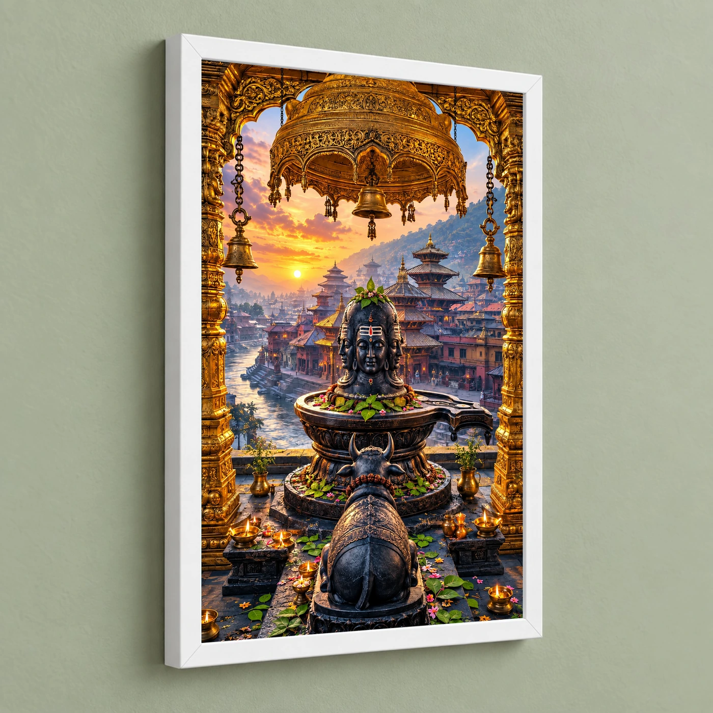 Pashupatinath Bagmati Golden Temple Photo Frame, view 5
