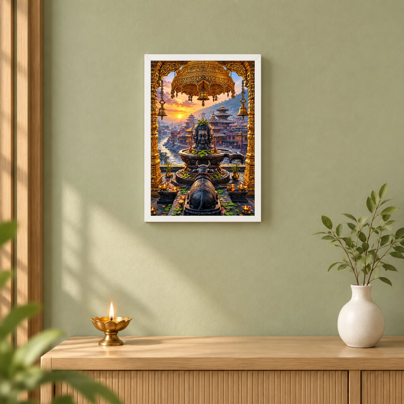 Pashupatinath Bagmati Golden Temple Photo Frame, view 6