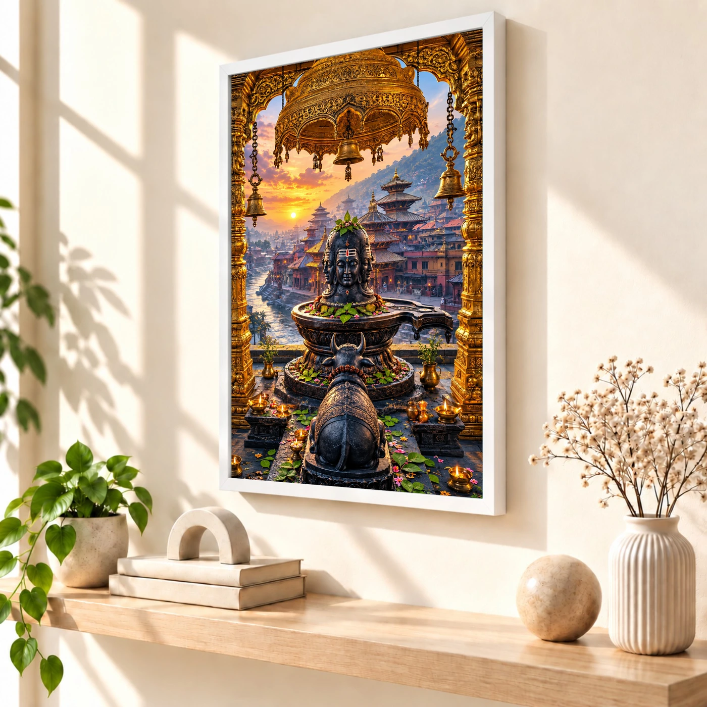 Pashupatinath Bagmati Golden Temple Photo Frame, view 7