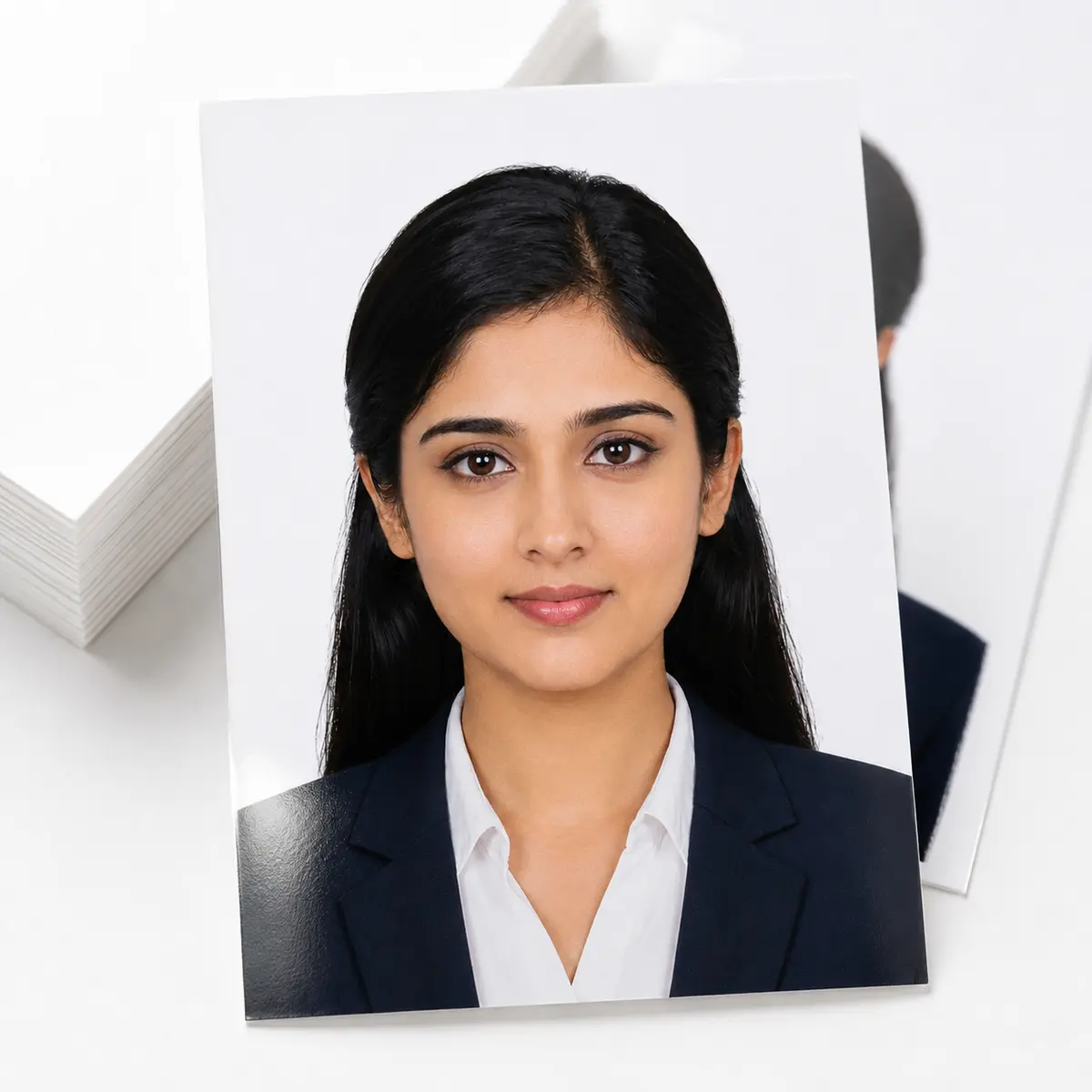 Passport Size Photo with White Background – Printed Copies, view 3
