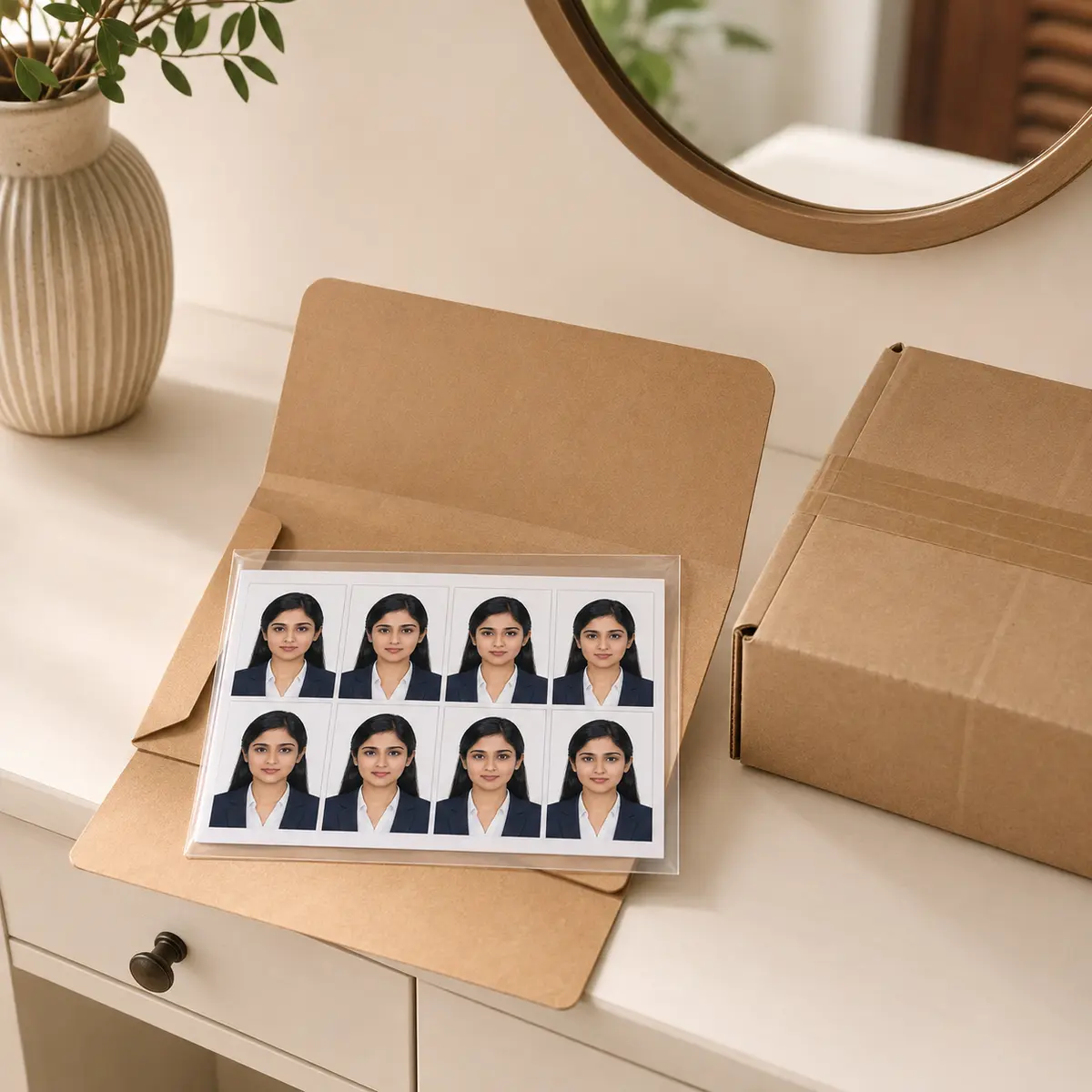 Passport Size Photo with White Background – Printed Copies, view 5
