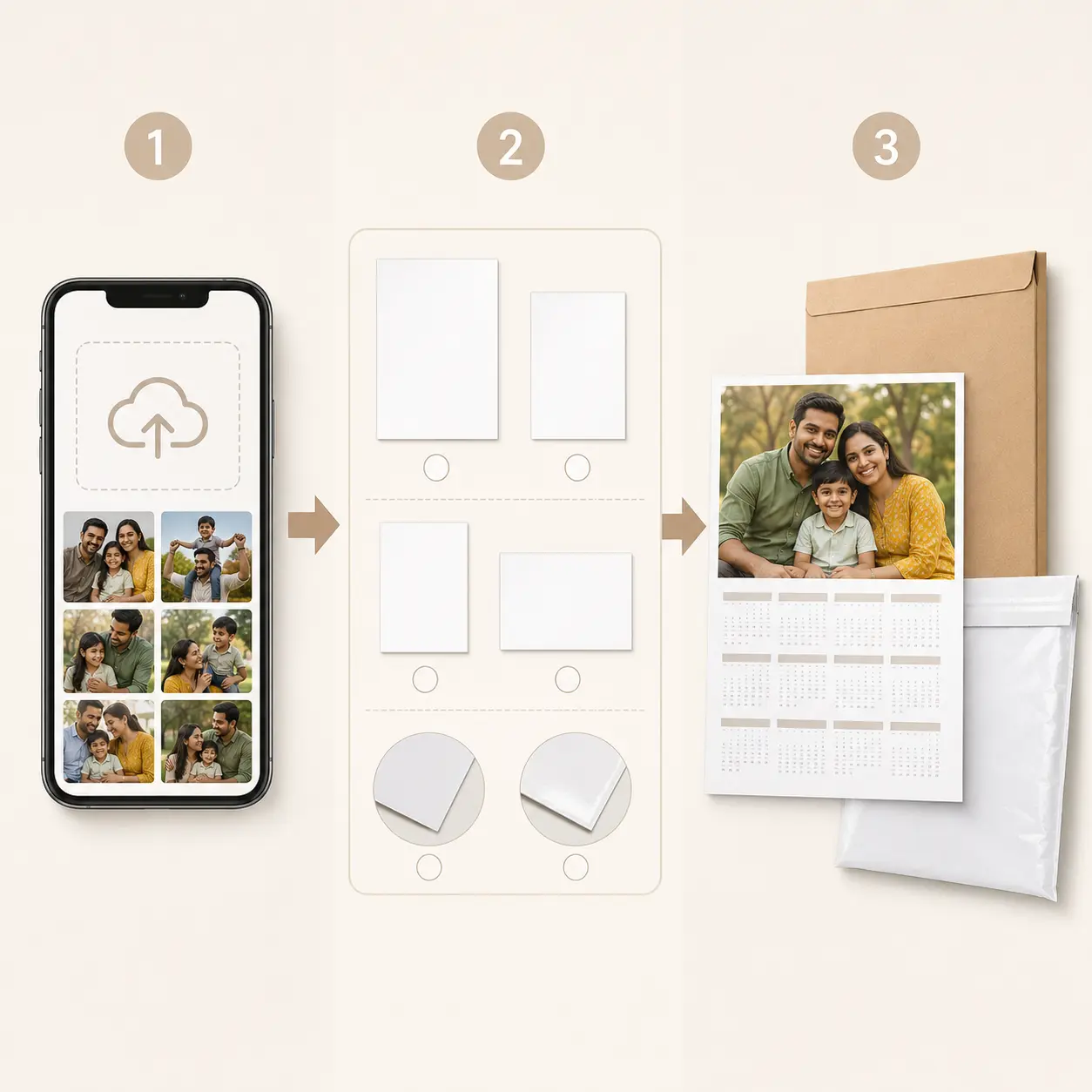 Personalised Single-Sheet Photo Calendar – A4 & A3, view 4