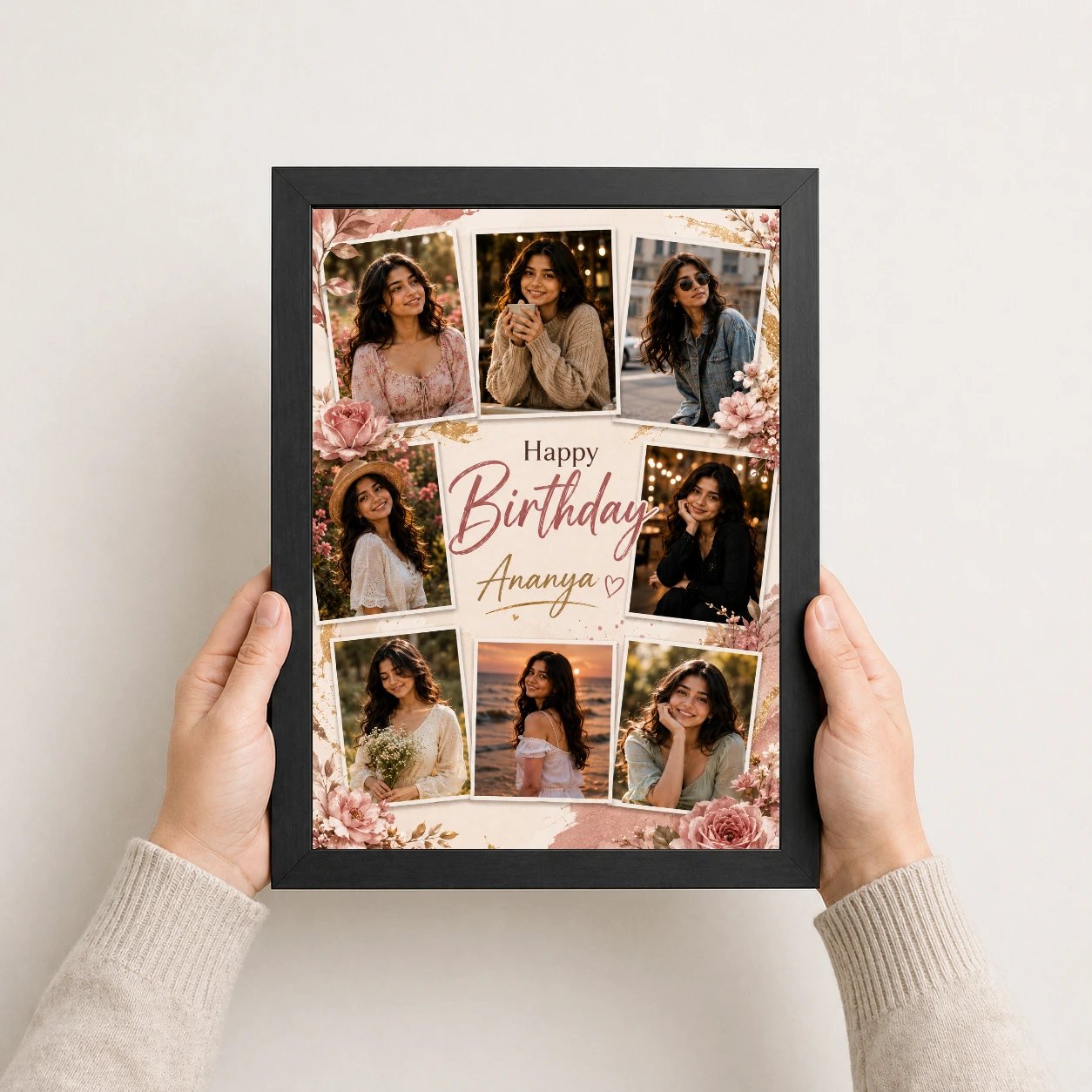 Personalized Birthday Photo Frame with Name and Photo, view 3