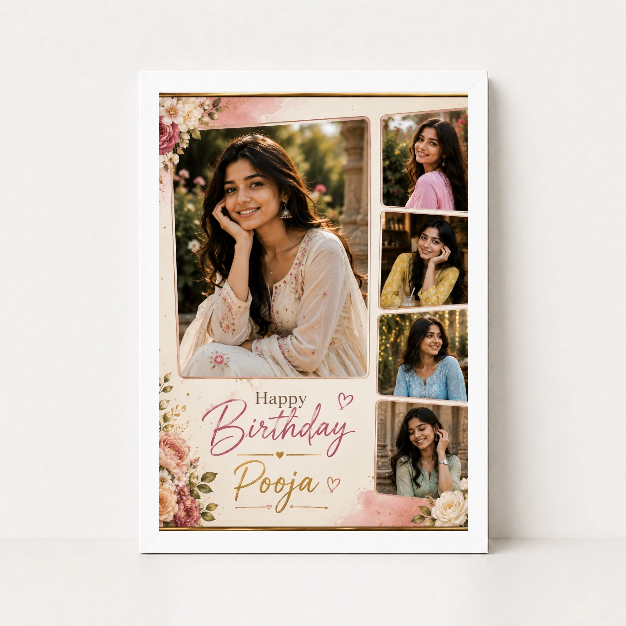 Personalized Birthday Table Photo Frame, view 5