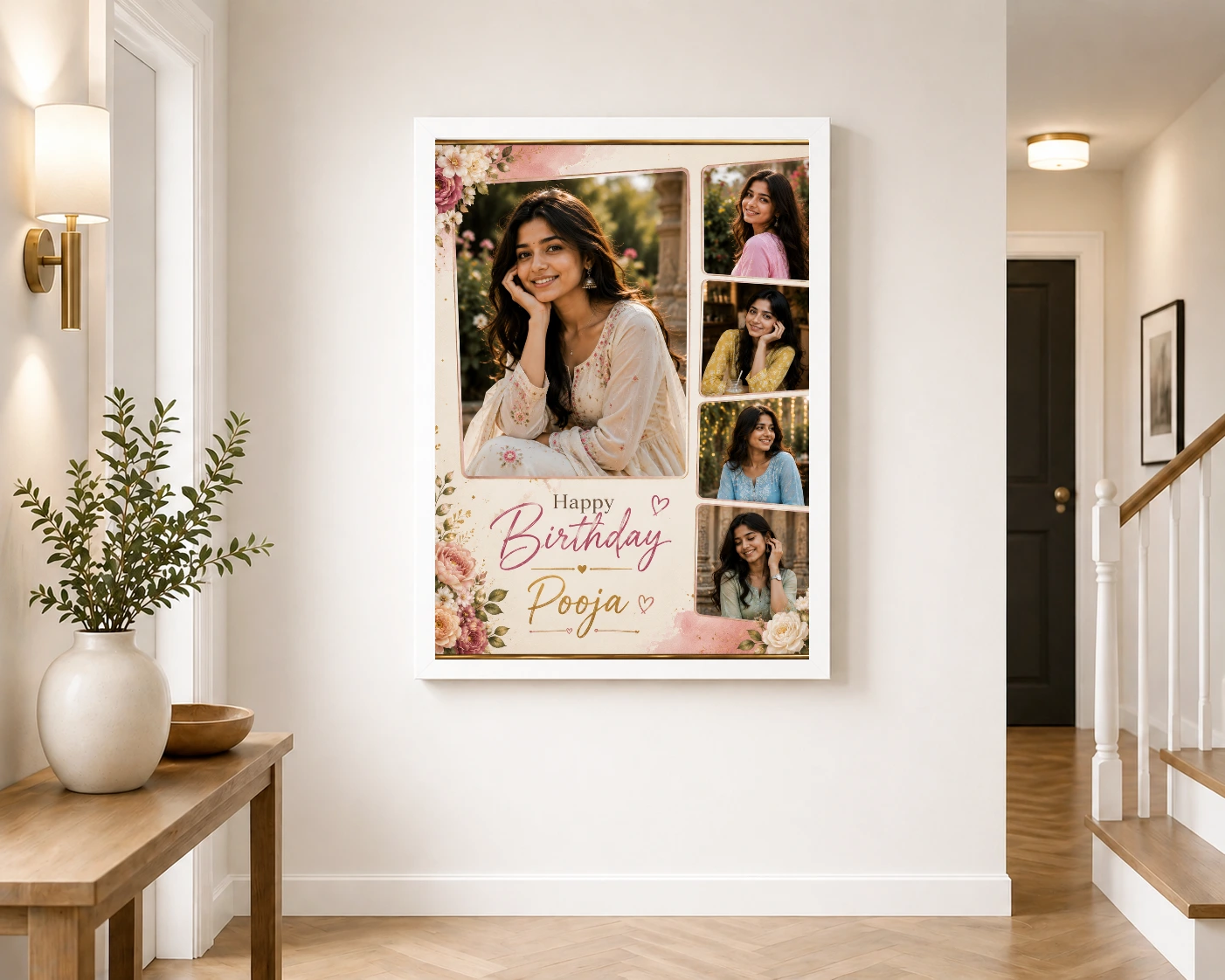 Personalized Birthday Table Photo Frame, view 6